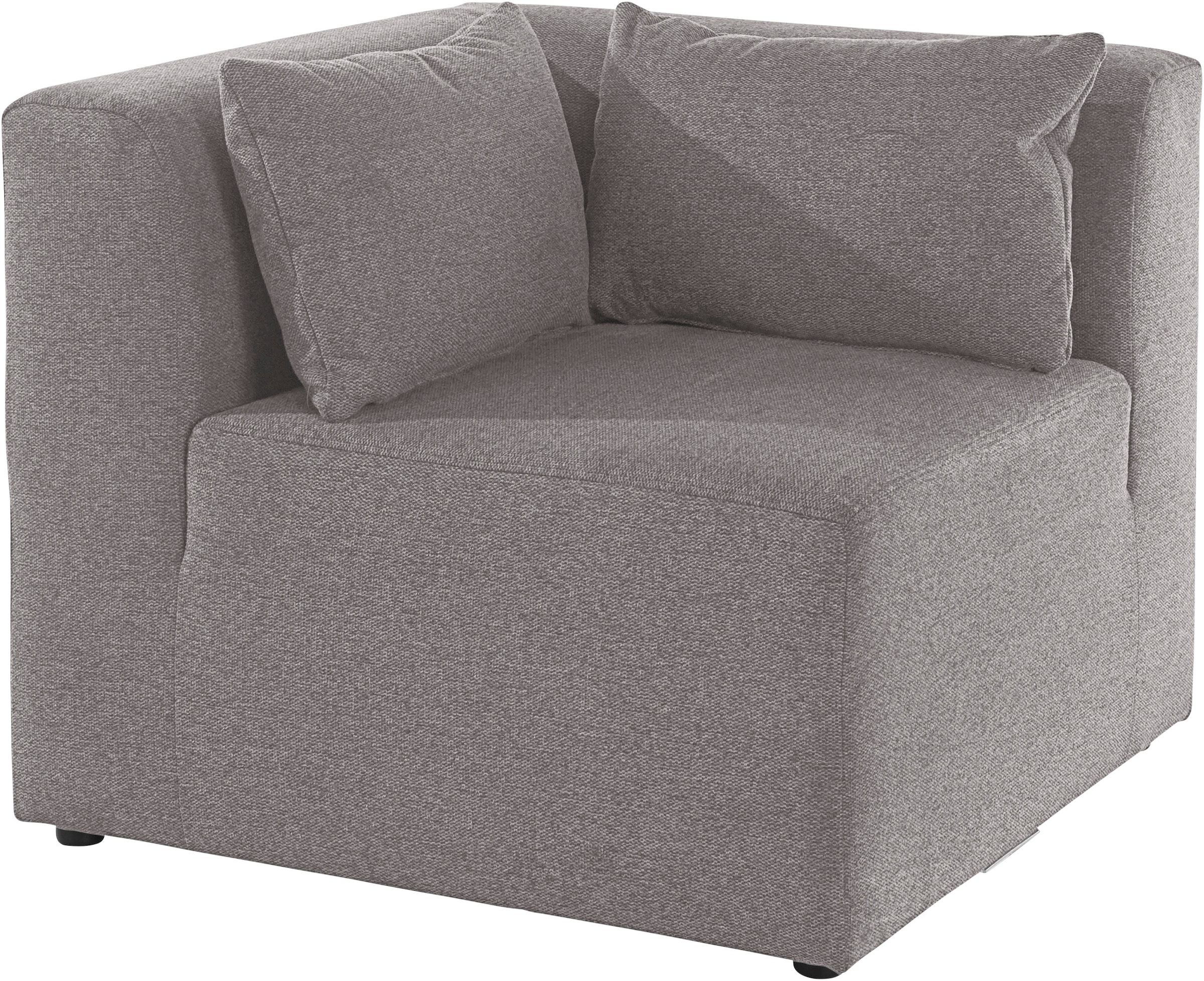 Leonique Sofa-Eckelement »Alexane«, Armlehne wählbar, in vielen Bezugsqualitäten und Farben