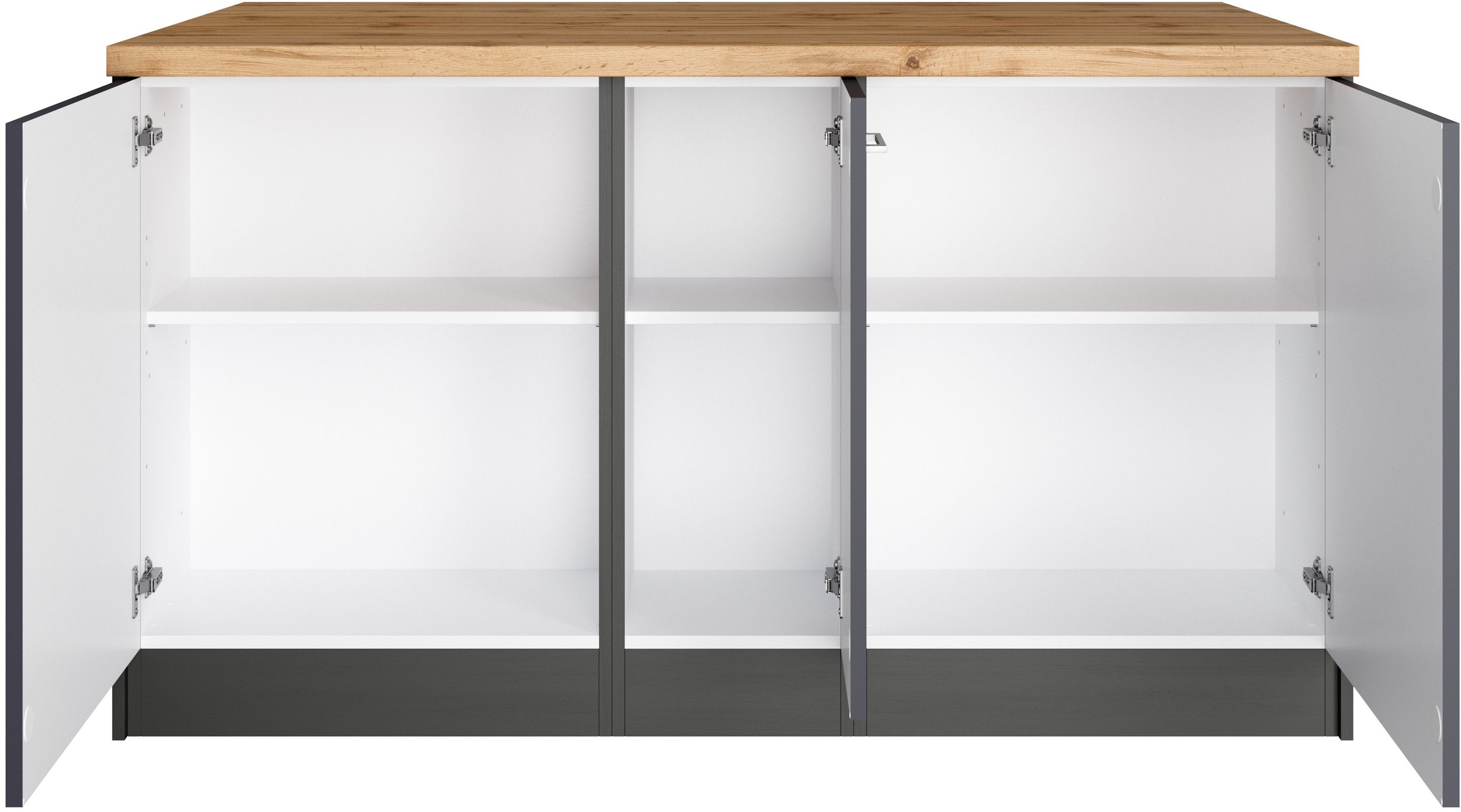 KOCHSTATION Ilot de cuisine »KS-Milan« dimensions 153/100 cm, beaucoup d’espace de rangement, lieu central : cuisine