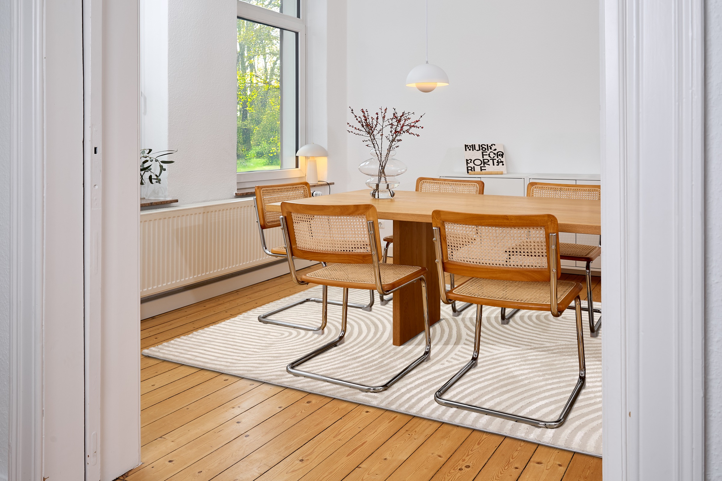 ASTRA Teppich »Jules 253«, rechteckig, 8 mm Höhe, Hoch Tief Struktur, Kurzflor, Wohnzimmer, Schlafzimmer