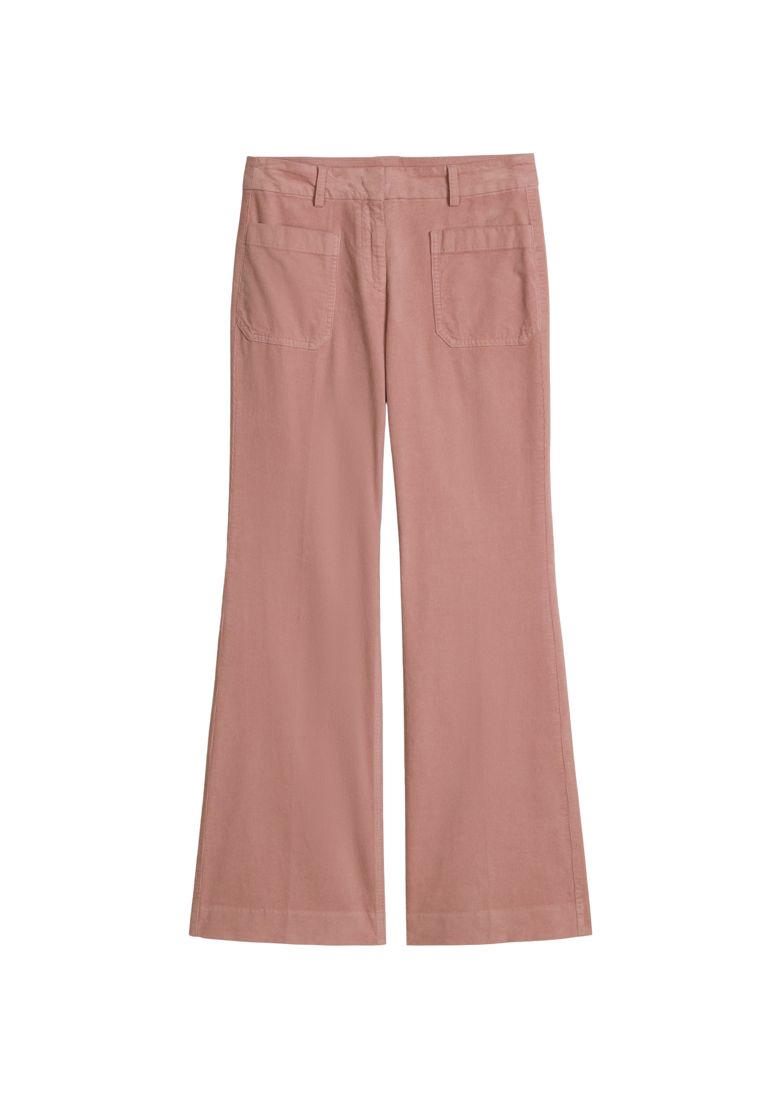 Marc O'Polo Pantalon en velours côtelé »MARTHE FLARED«  en coton stretch, coupe évasée