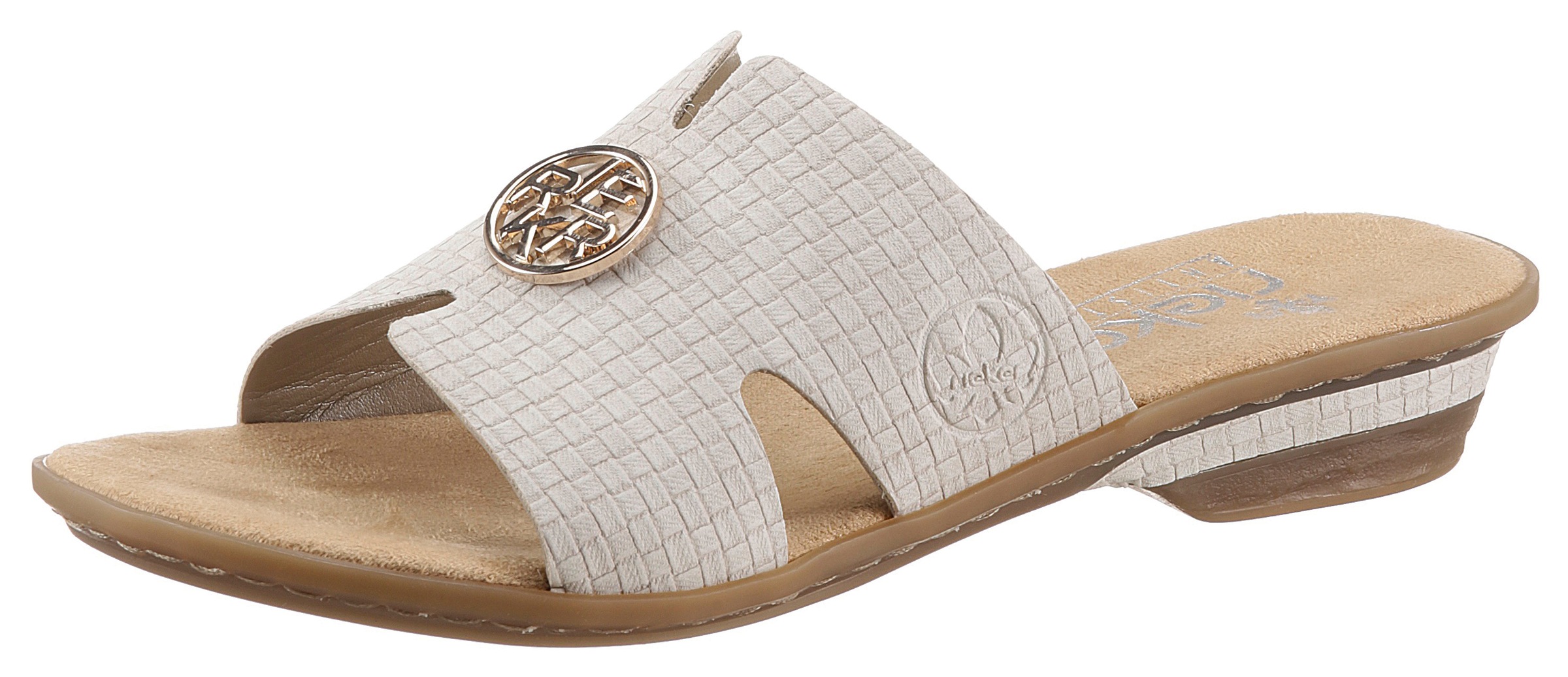 Image of Rieker Pantolette, mit stylischer Logo-Applikation bei Ackermann Versand Schweiz