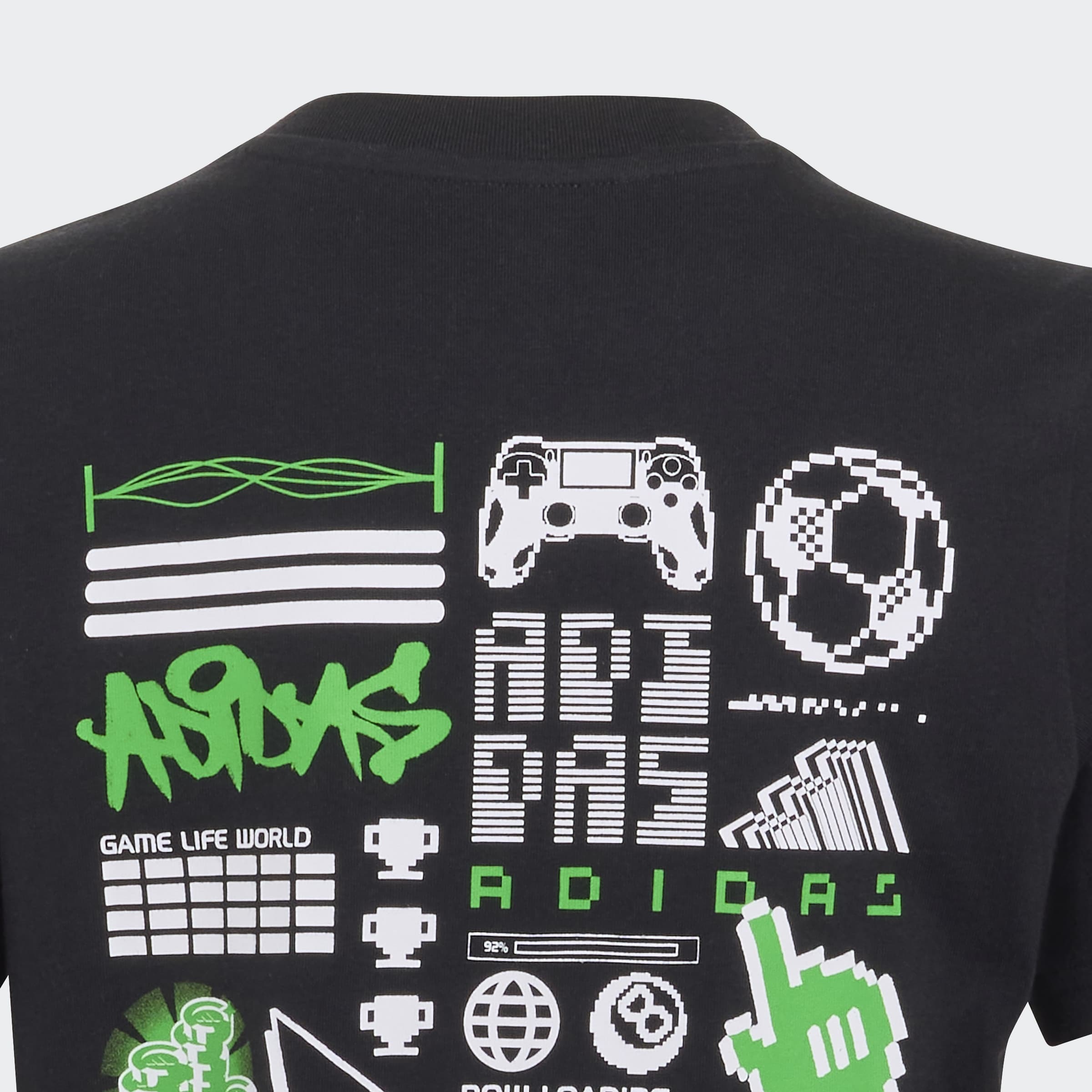 adidas Sportswear T-shirt »GAMING GRAFIK KIDS« pour enfants, col rond, en coton