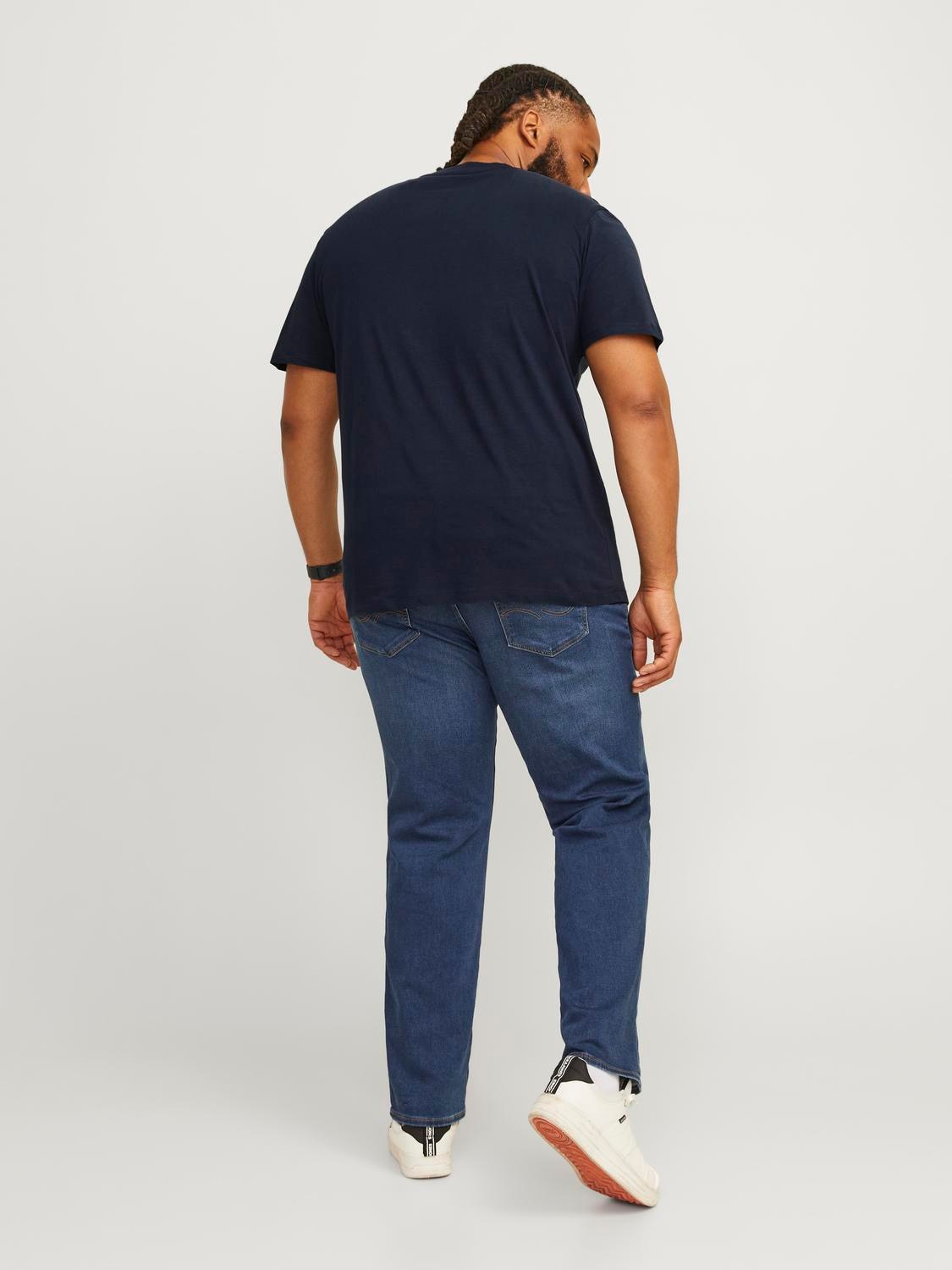 Jack & Jones PlusSize T-Shirt »JJECALEB VARSITY TEE SS O-NECK NOOS PLS«