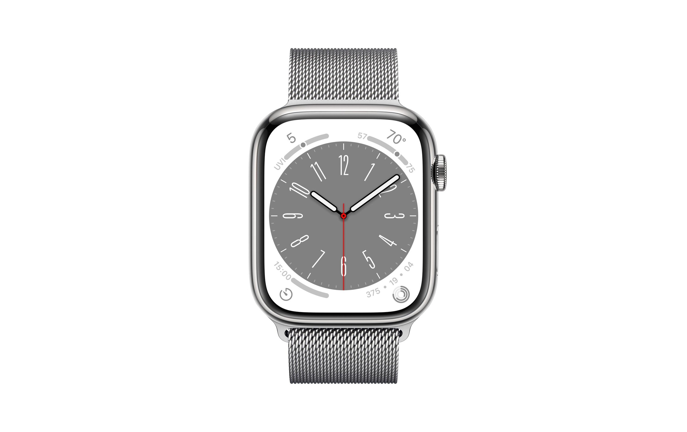 Apple Smartwatch »Series 8, Edelstahlgehäuse«, (Watch OS)