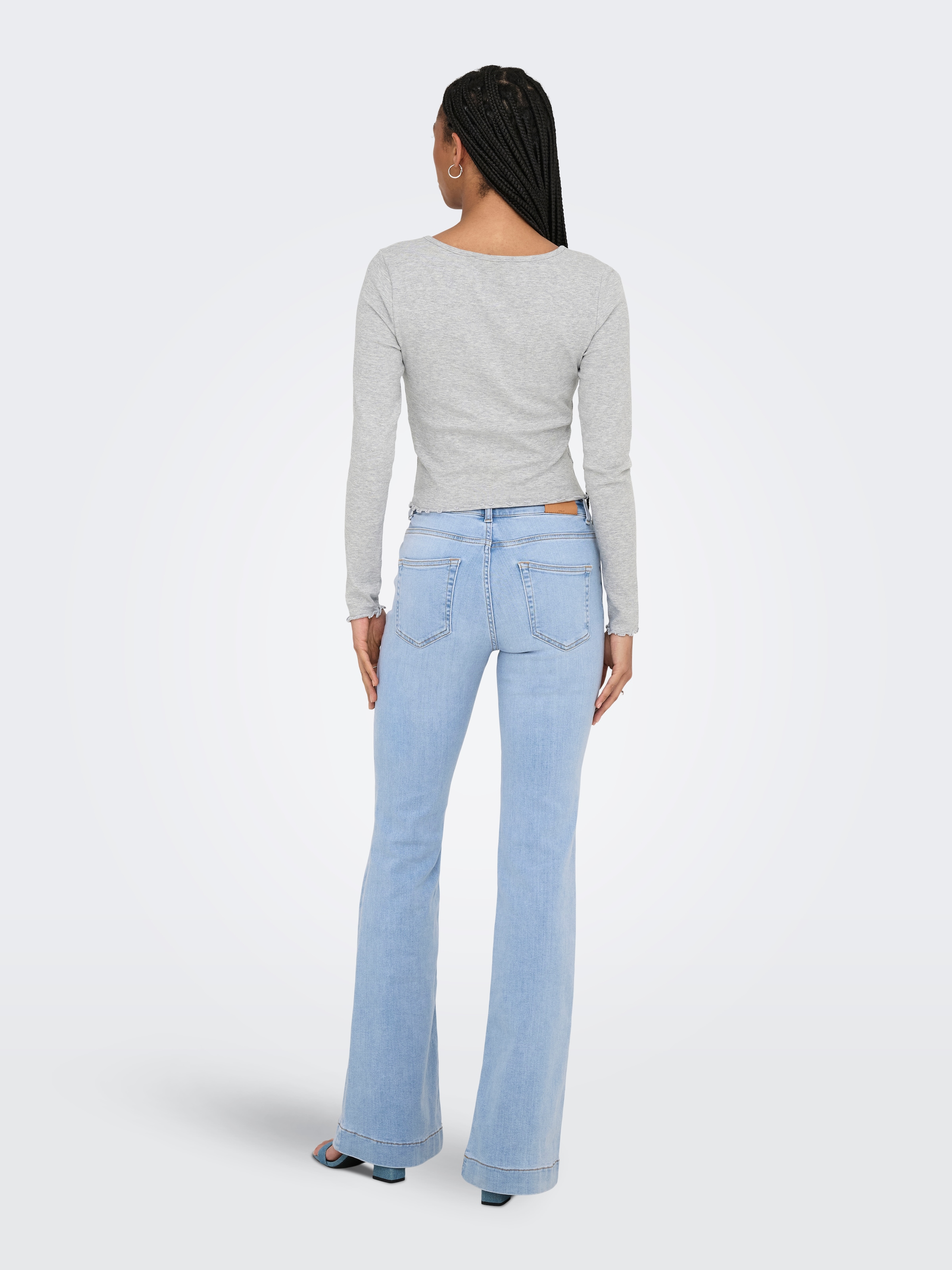 ONLY Langarmshirt »ONLBETTY L/S V-NECK TOP CC JRS«