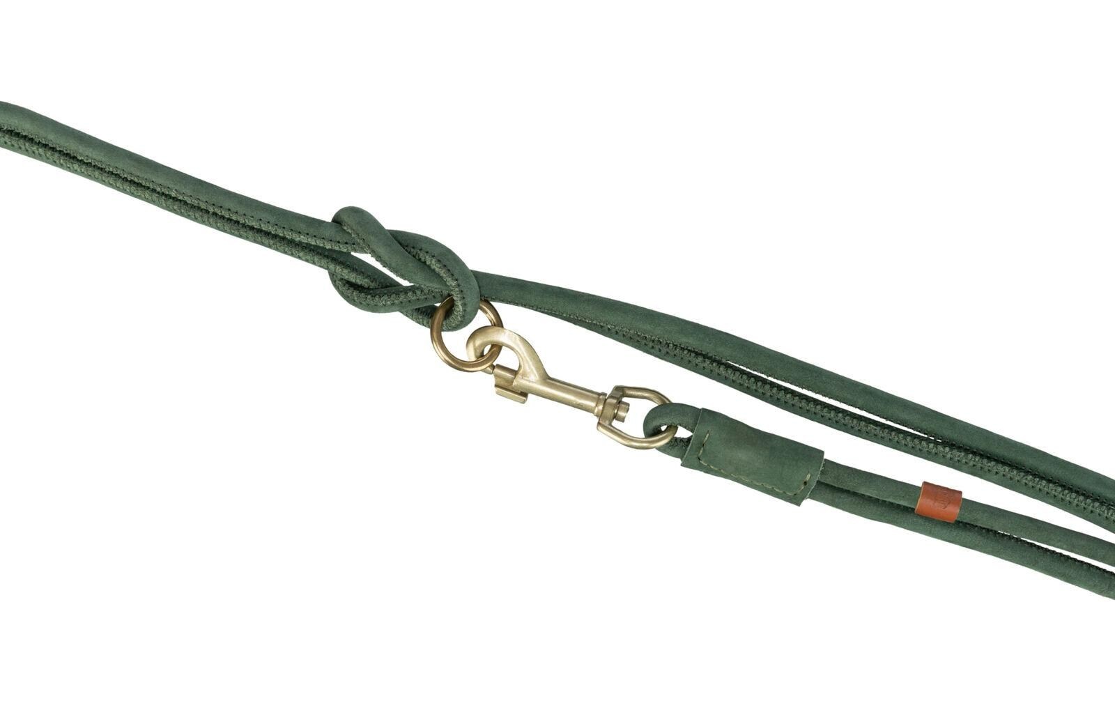 Laisse réglable Pure - couture ronde - sauge