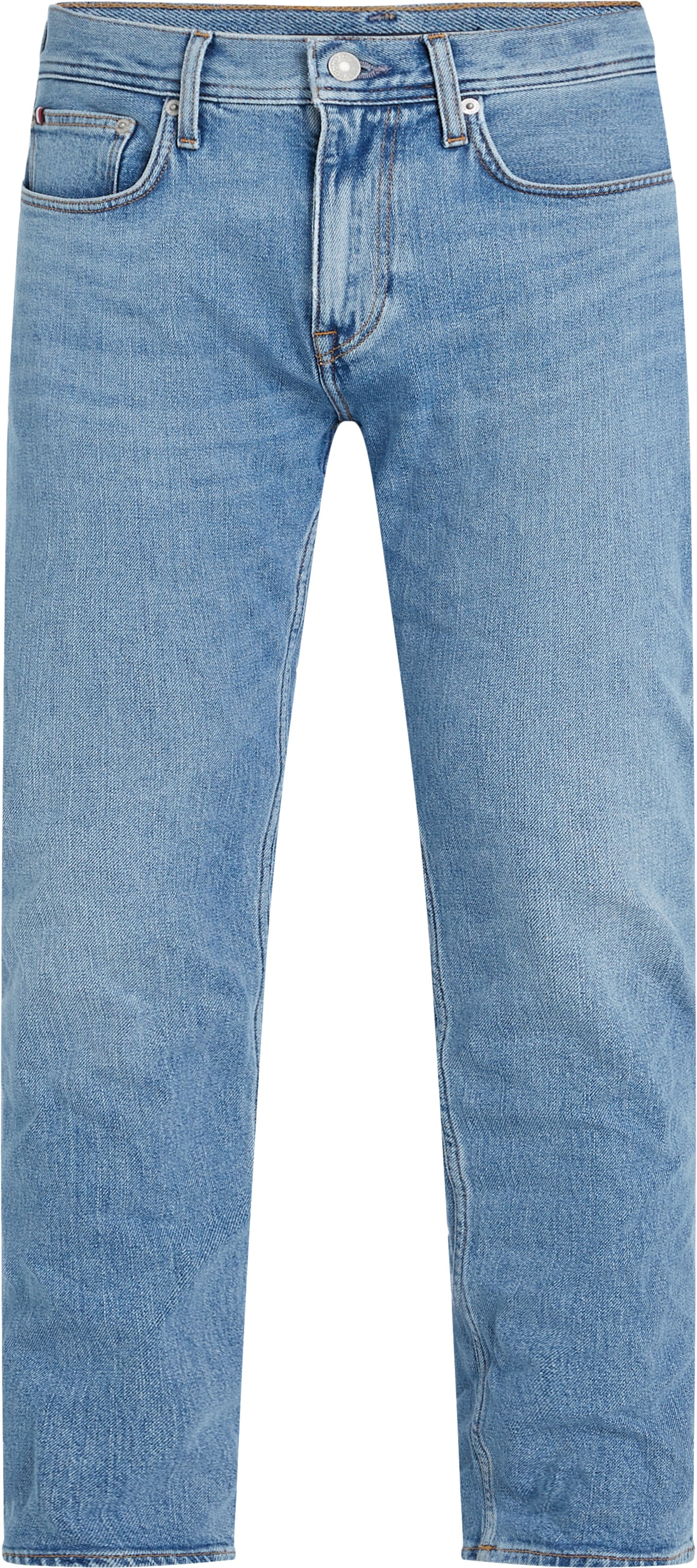 Tommy Hilfiger Big & Tall Straight-Jeans »BT-MADISON STR MESA BLUE-B«, in Grossen Grössen, Logopatch