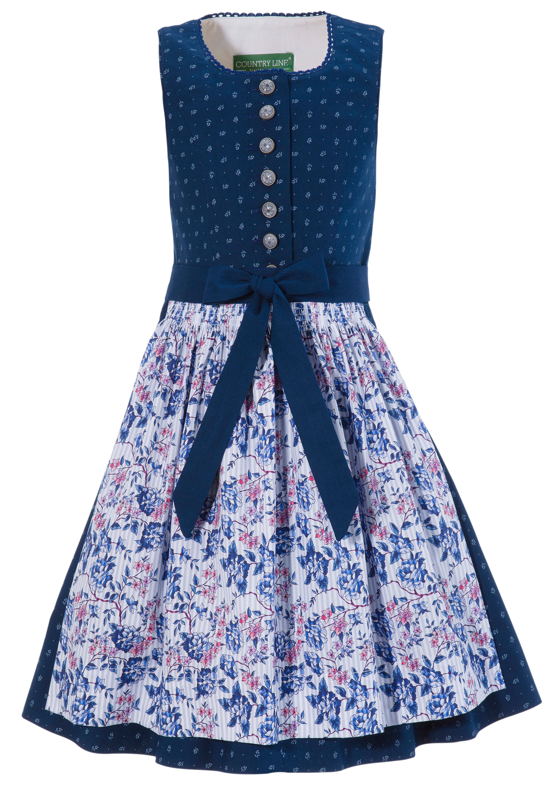 Dirndl 2tlg. Kinder im Blumenprint all-over