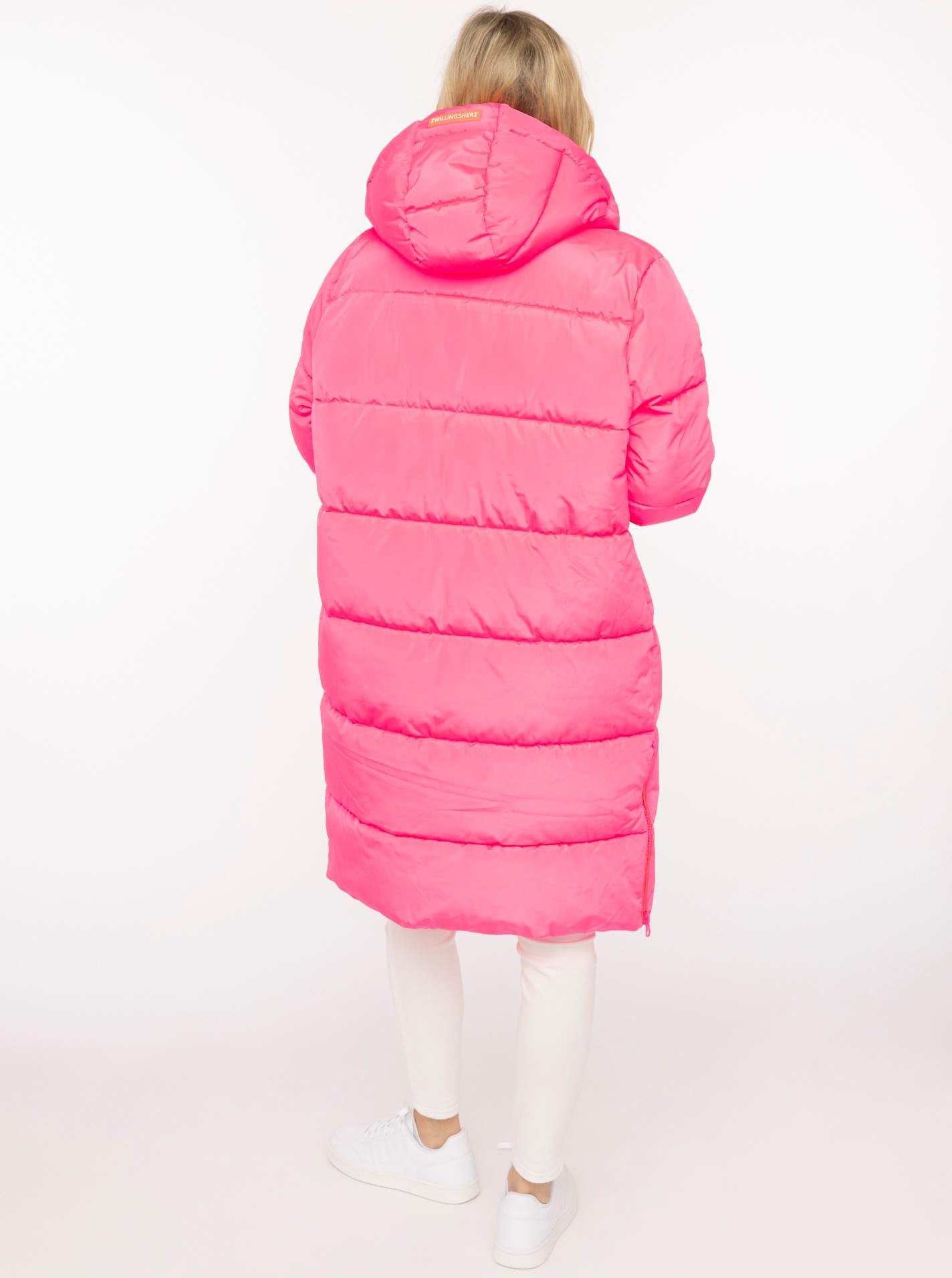 Zwillingsherz Steppmantel »„Cozy“« Kapuze, farbliche Details, Reissverschluss, elastische Bündchen