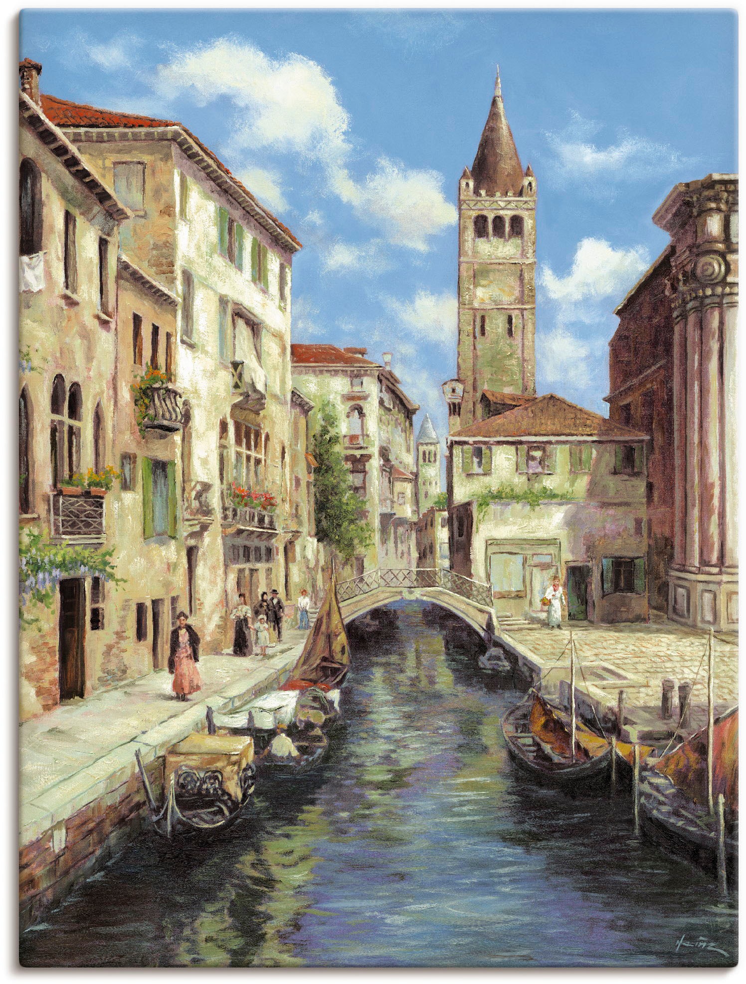 Image of Artland Wandbild »Venedig«, Venedig, (1 St.), in vielen Grössen & Produktarten - Alubild / Outdoorbild für den Aussenbereich, Leinwandbild, Poster, Wandaufkleber / Wandtattoo auch für Badezimmer geeignet bei Ackermann Versand Schweiz