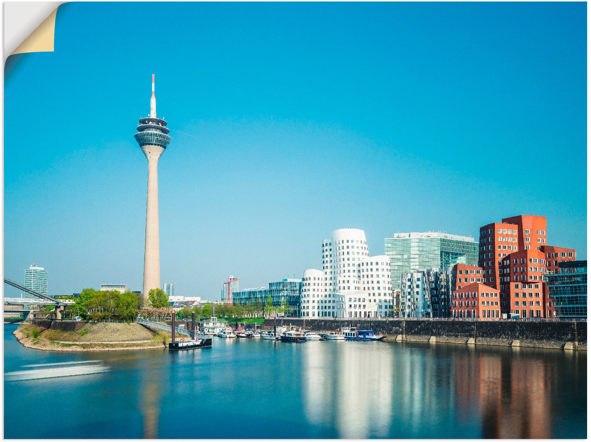 Image of Artland Wandbild »Düsseldorf Medienhafen 2«, Deutschland, (1 St.), in vielen Grössen & Produktarten - Alubild / Outdoorbild für den Aussenbereich, Leinwandbild, Poster, Wandaufkleber / Wandtattoo auch für Badezimmer geeignet bei Ackermann Versand Schweiz
