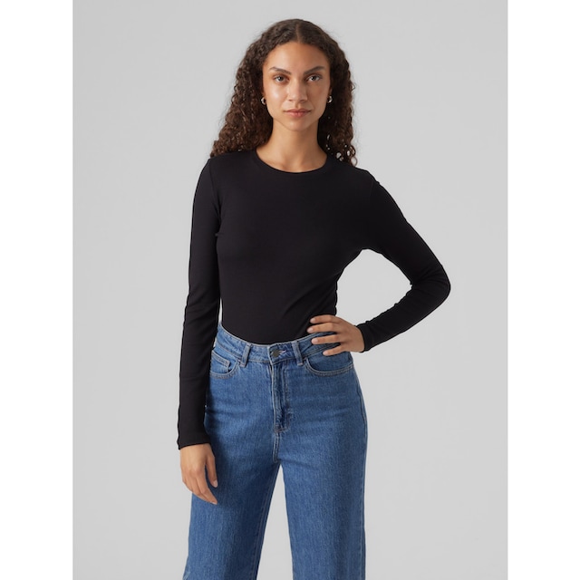 Vero Moda Langarmshirt »VMROMA LS SLIM TOP JRS NOOS« versandkostenfrei auf