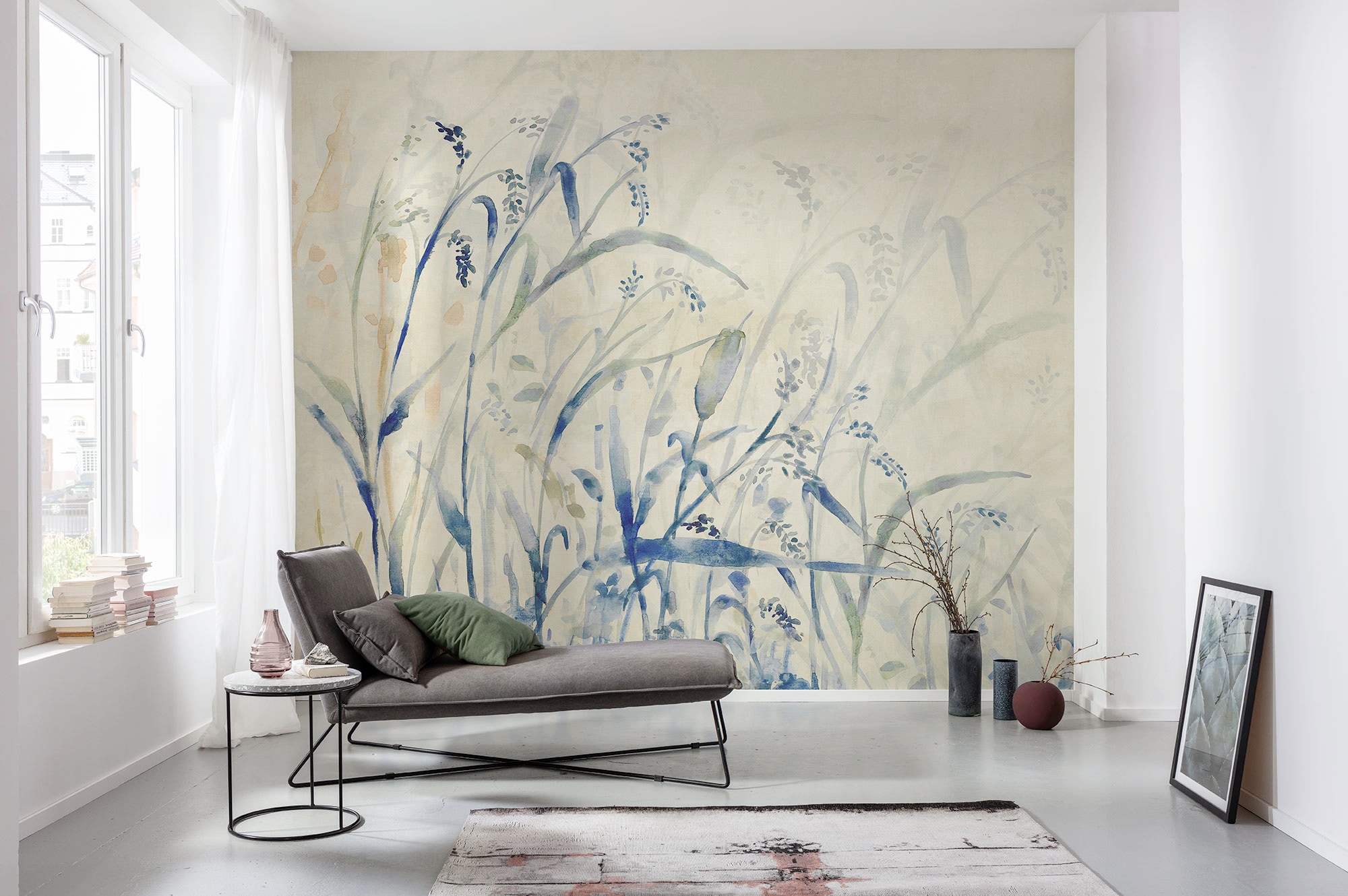 Image of Komar Fototapete "Komar Vlies Fototapete - Aquarel-Field - Grösse 300 x 250 cm" bedruckt glatt