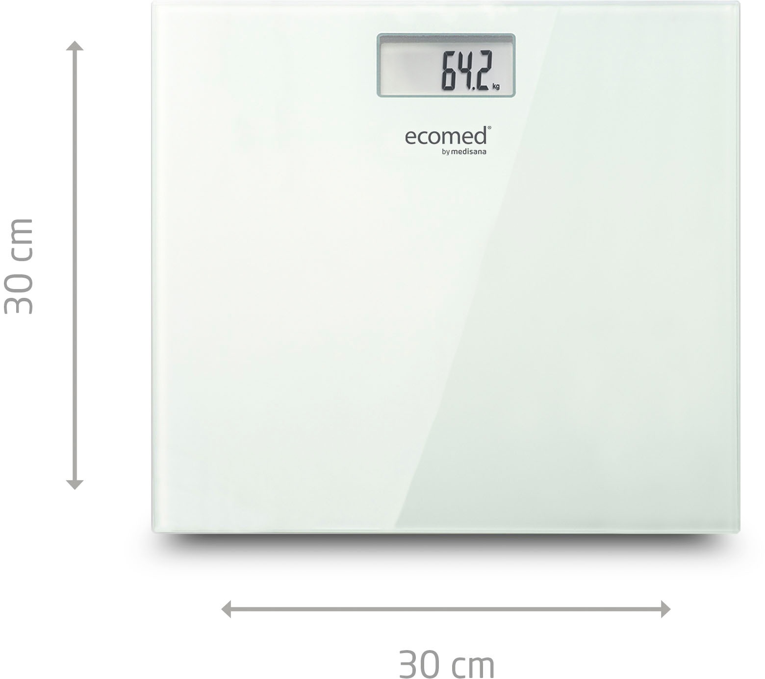 Medisana Pèse-personne »PS-72E« Trittfläche aus 6mm Sicherheitsglas, max.150 kg Tragkraft