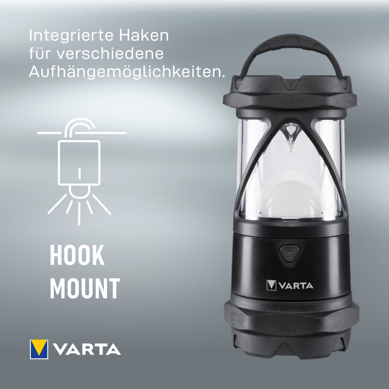 VARTA Laterne »Indestructible L30 Pro COB LED«, wasser- und staubdicht,stossabsorbierend,bruchfeste Linse und Reflektor