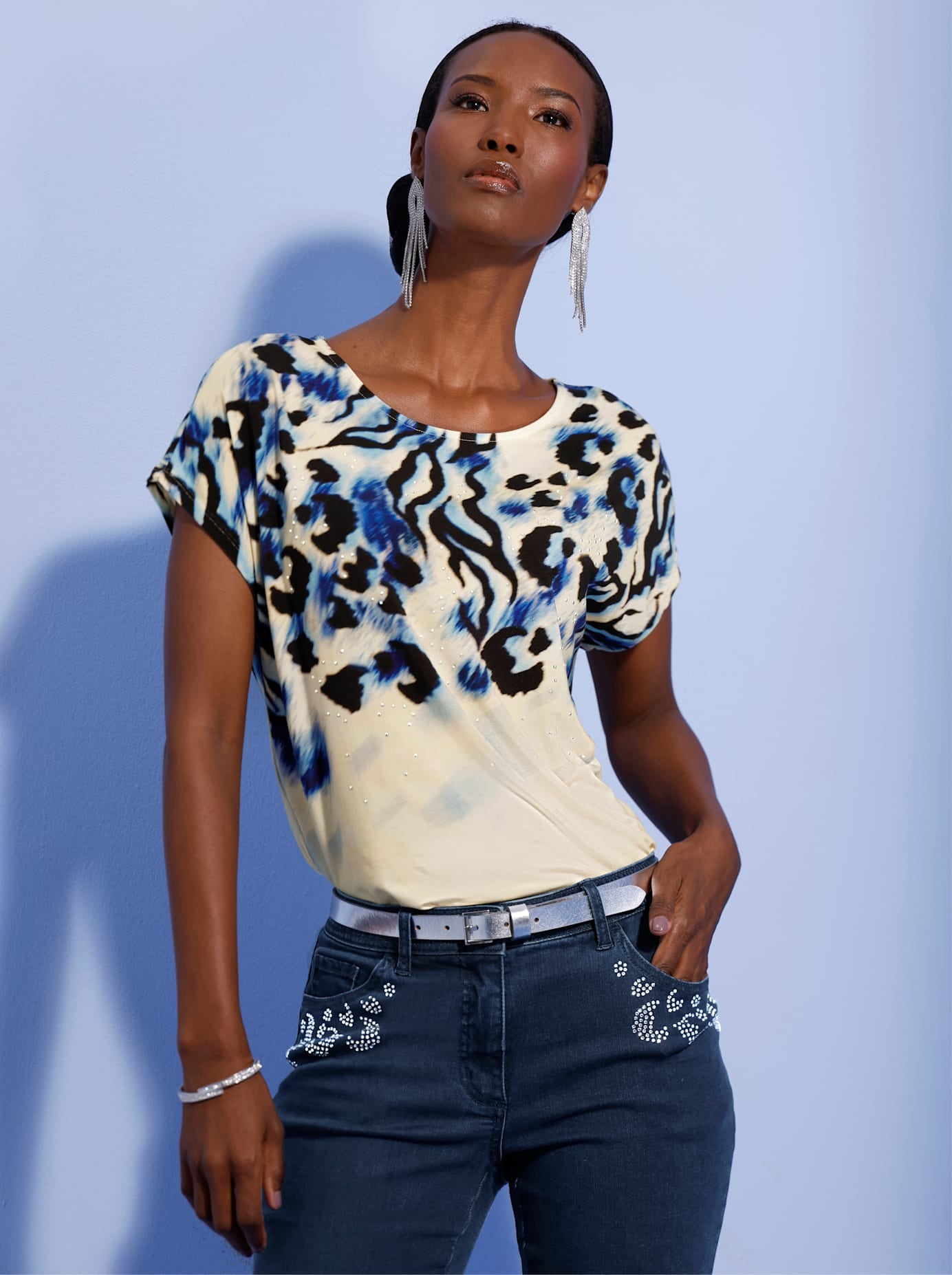 Image of creation L Print-Shirt "Lyocell-Shirt" 1 tlg.