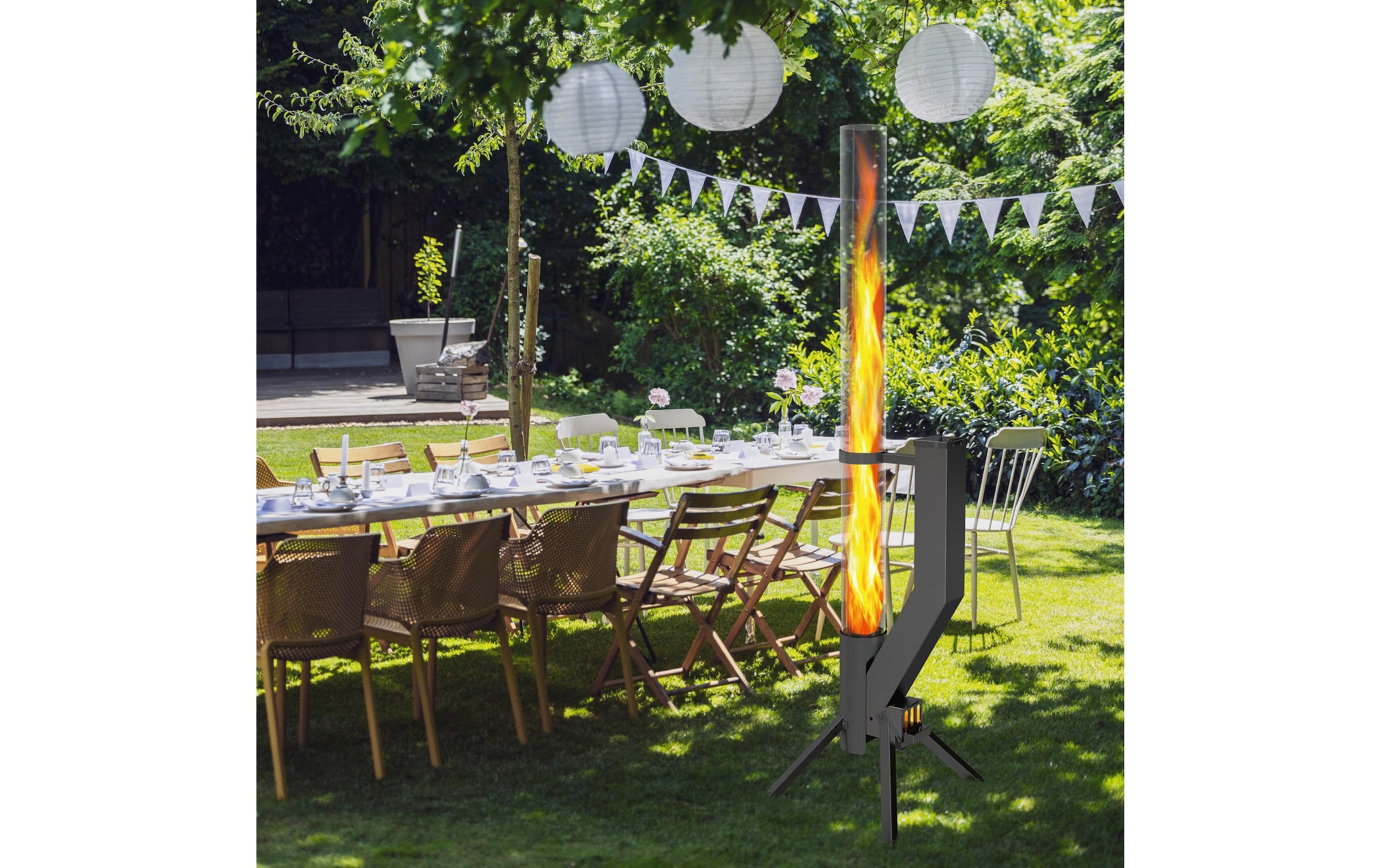   Feuerstelle »Gardenflare Premium Feuerrohr«