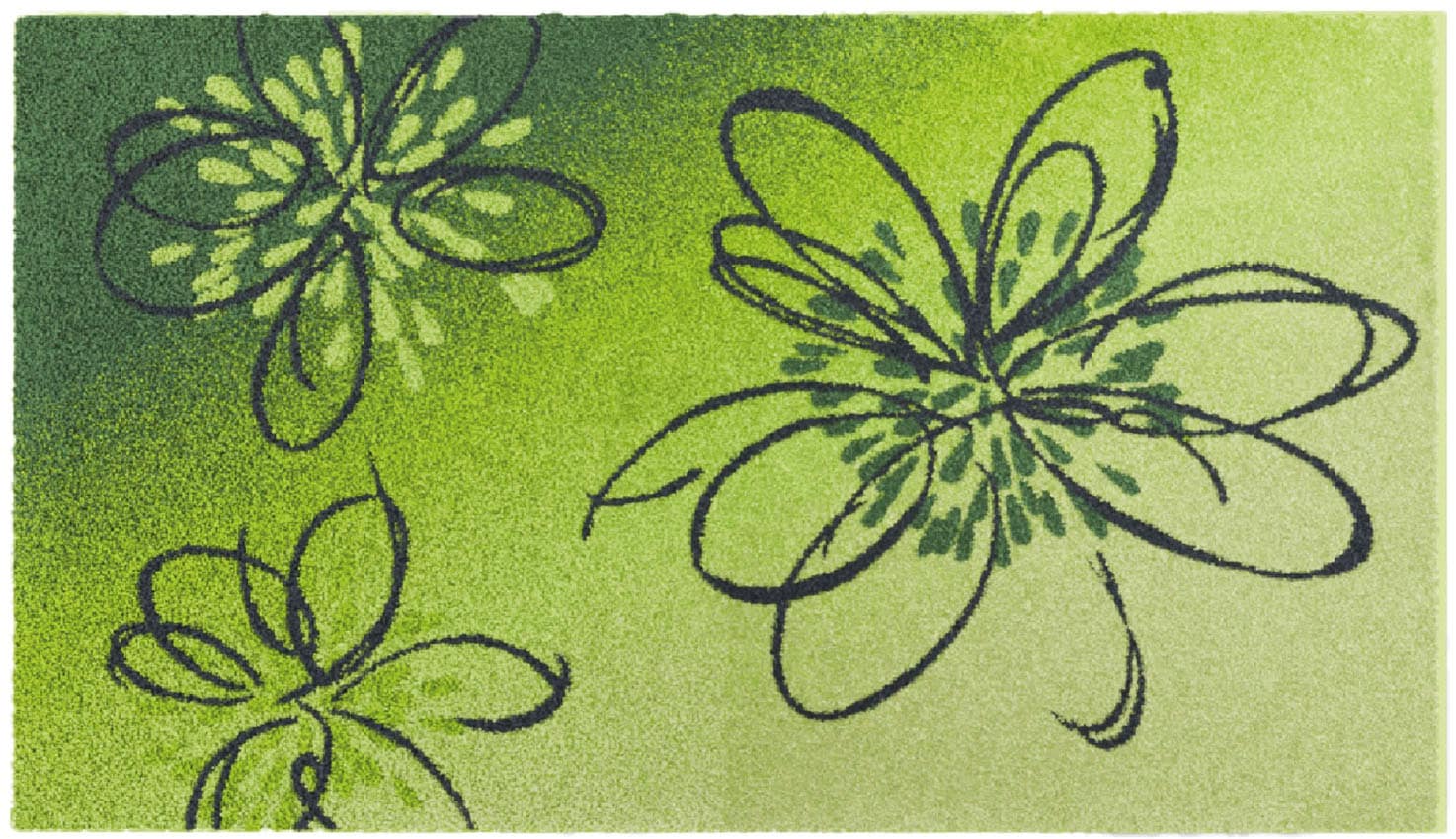 Grund Badematte »Lusia«, rutschhemmend beschichtet, fussbodenheizungsgeeignet, Florales Design mit sanftem Farbverlauf, 5 Jahre Garantie