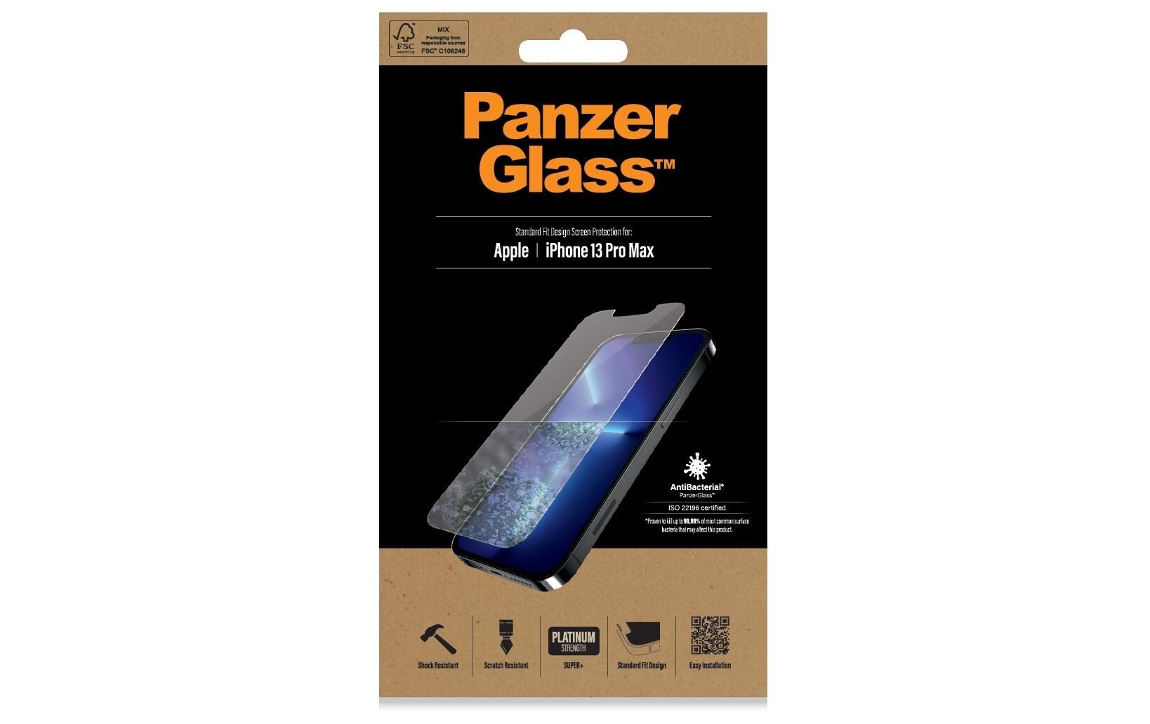 Image of PanzerGlass Displayschutzglas »Displayschutz Standard«, für iPhone 13 Pro Max, Nicht 100% bis an den Rand deckend bei Ackermann Versand Schweiz