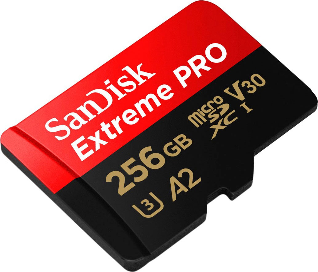 Sandisk Speicherkarte »Extreme PRO microSDXC™-UHS-I-KARTE«, (Video Speed Class 30 (V30)/UHS Speed Class 3 (U3) 200 MB/s Lesegeschwindigkeit)