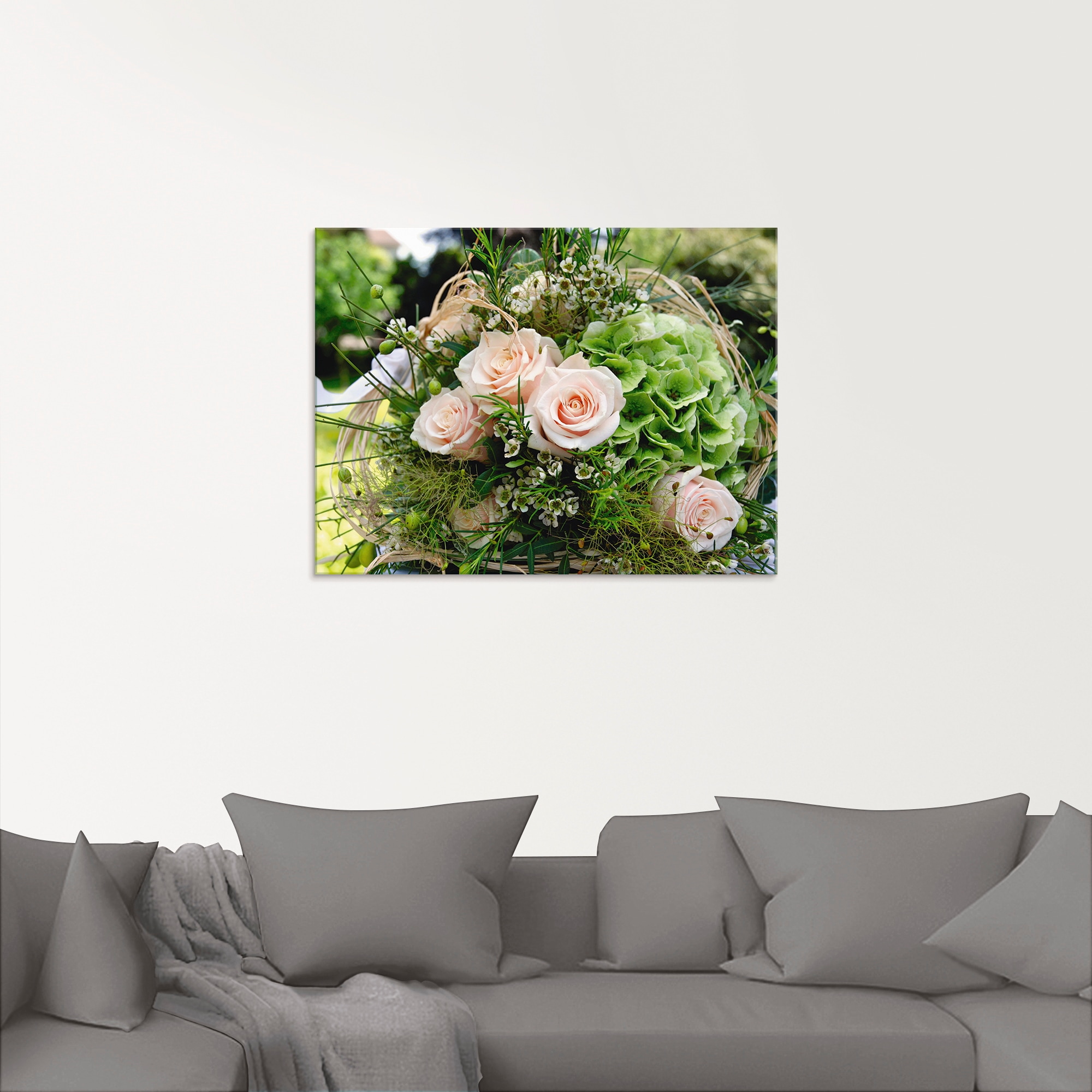 Artland Glasbild »Blumenstrauss«, Blumen, (1 St.), in verschiedenen Grössen
