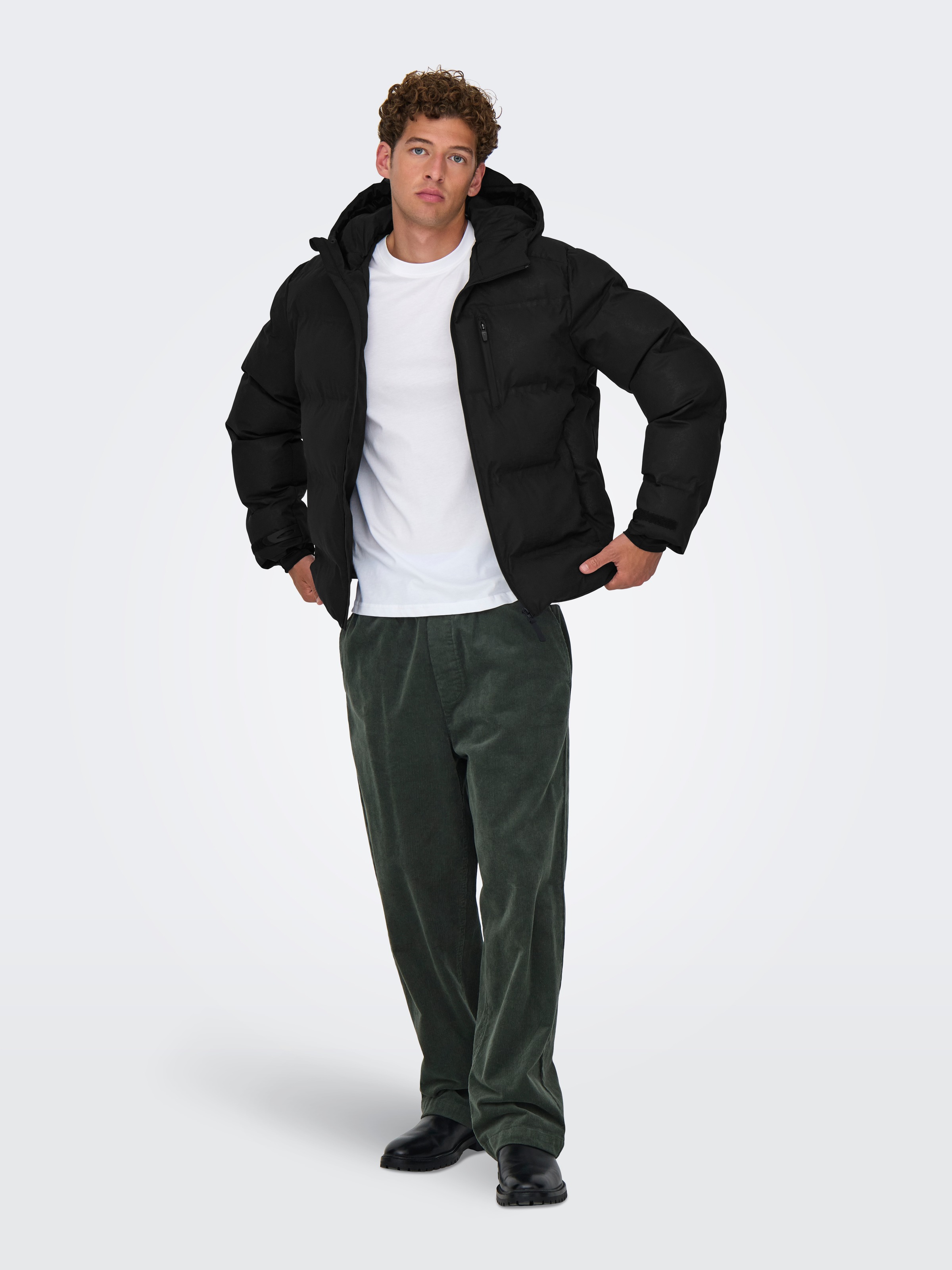 ONLY & SONS Steppjacke »ONSMATHIS PUFFER OTW« mit Kapuze