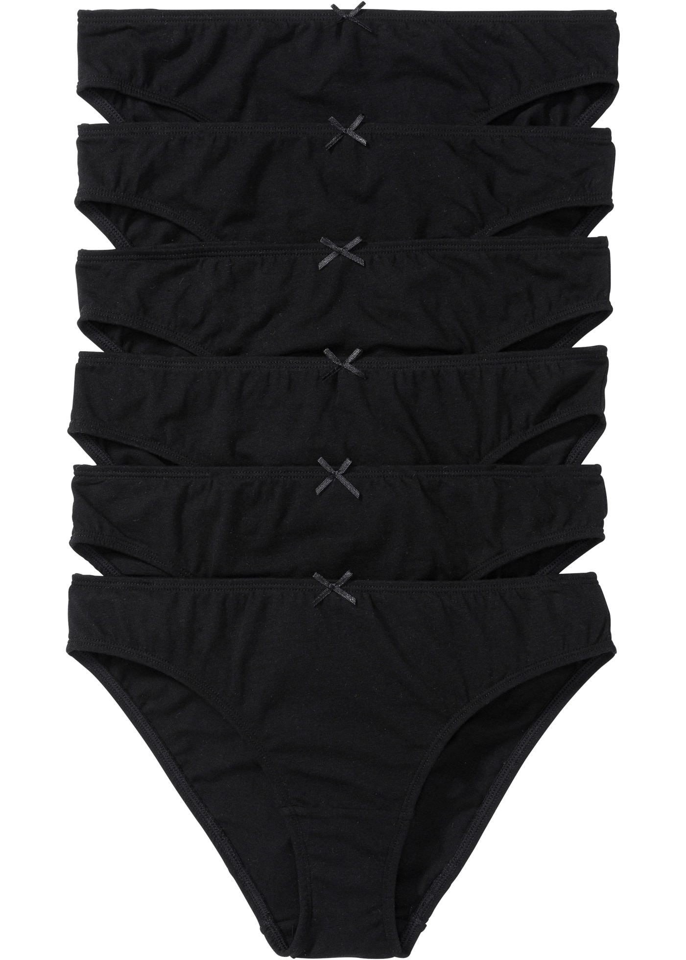 Image of bonprix Slip Packung, 6 Stk. klassische Passform, Zwickel aus Baumwolle, weiche Faser