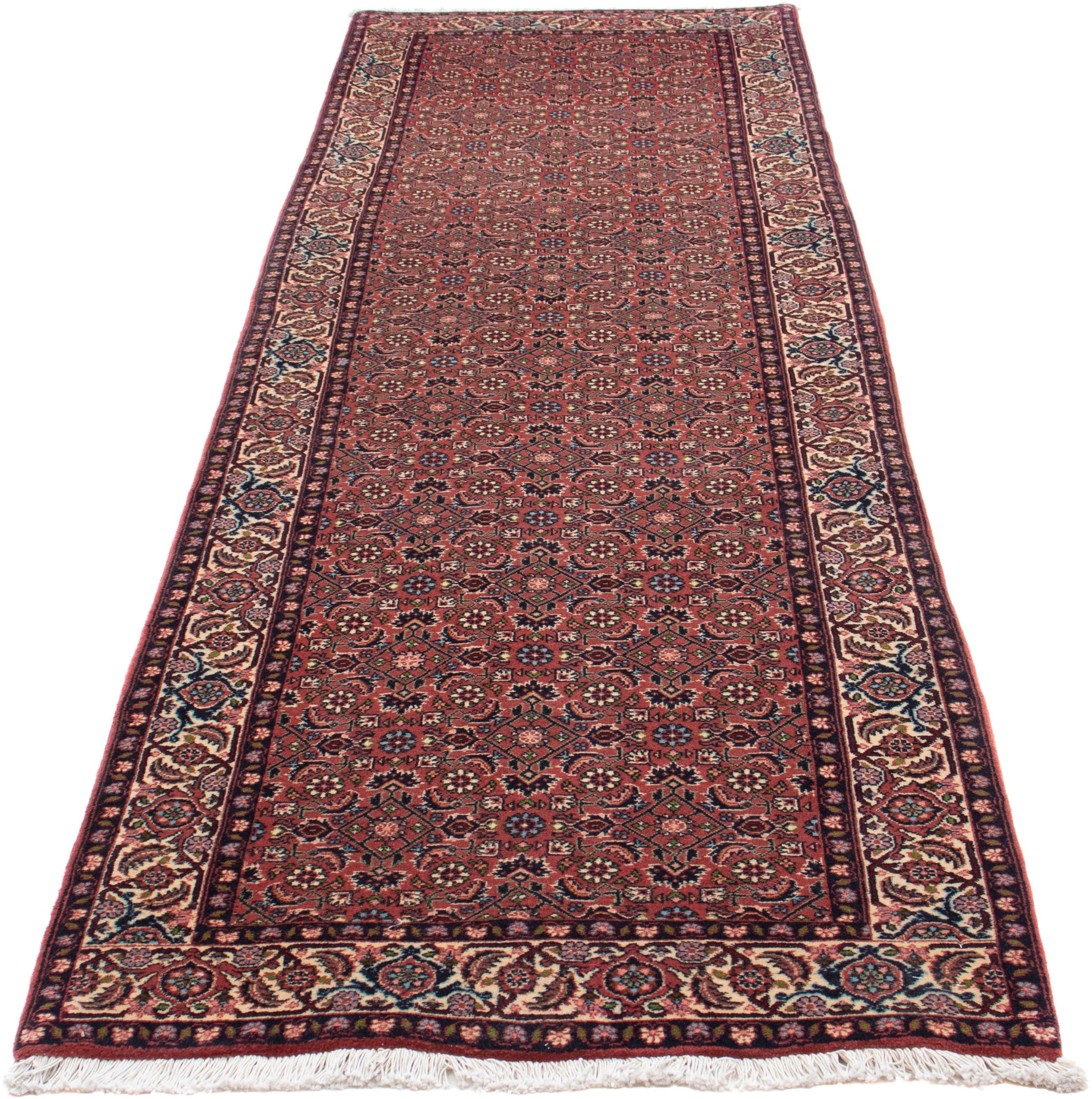 Image of morgenland Orientteppich »Perser - Bidjar - 290 x 84 cm - hellrot«, rechteckig, 15 mm Höhe, Wohnzimmer, Handgeknüpft, Einzelstück mit Zertifikat bei Ackermann Versand Schweiz