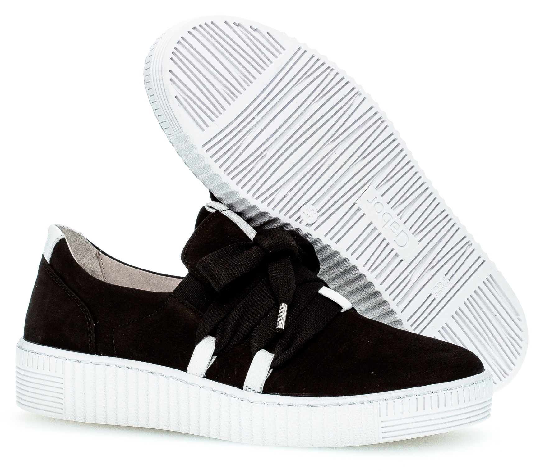 Gabor Plateausneaker, Slip-On Sneaker, Slipper, Schnürschuh mit aufgesetzter Zierschnürung