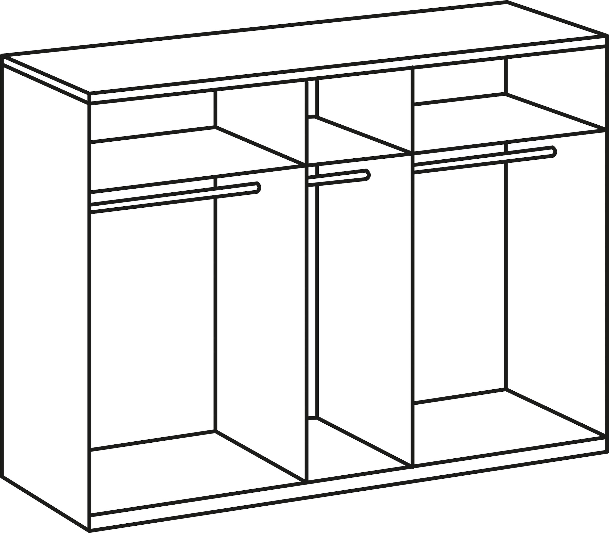 Wimex Kleiderschrank »Level by fresh to go«, ohne Schubladen