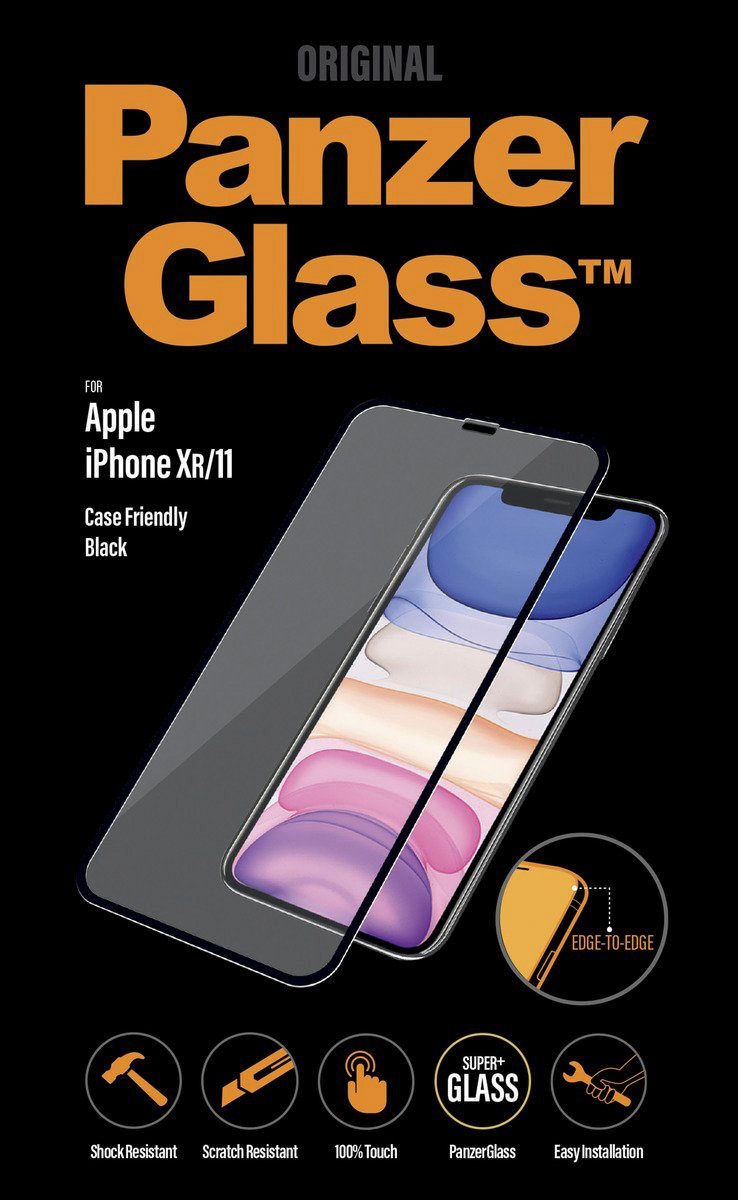PanzerGlass Verre de protection d'écran »Edge to Edge Apple iPhone 11, XR CaseFriendly« für Apple iPhone XR;Apple iPhone 11