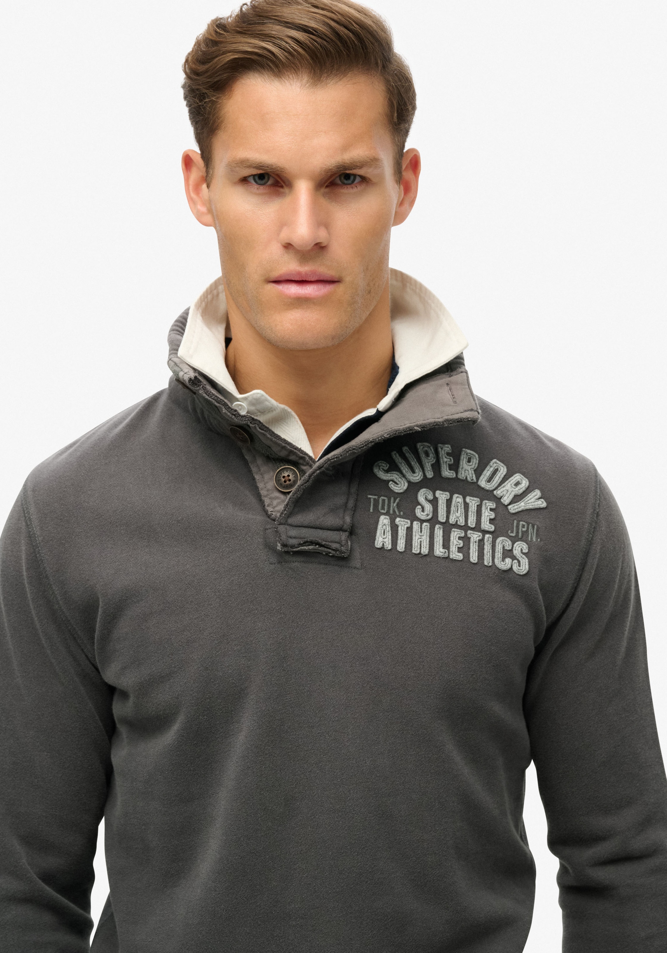 Superdry Sweatshirt »Vintage Athletic Henley Jumper«