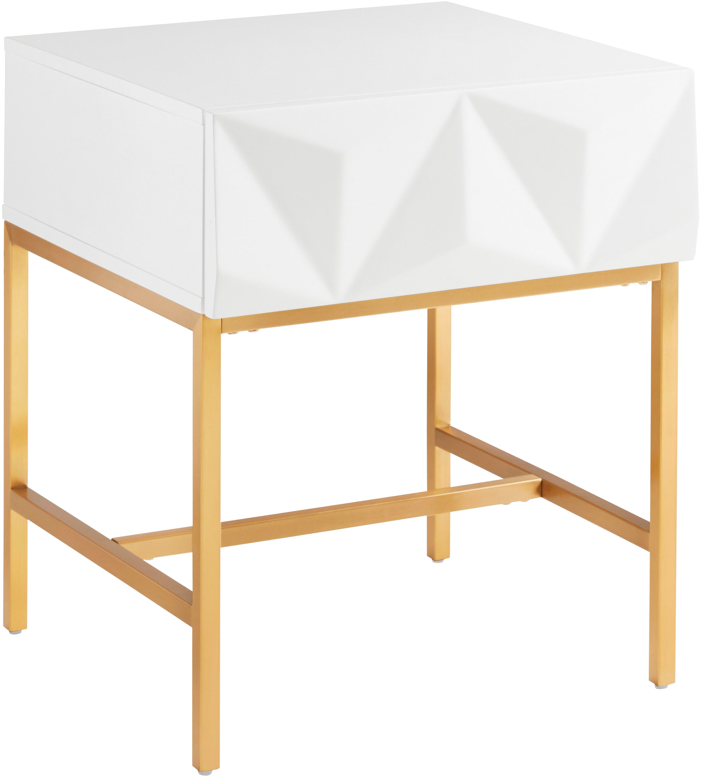Leonique Beistelltisch »Minfi«, Schublade mit 3D-Front, auch als Nachttisch geeignet, Breite 50 cm