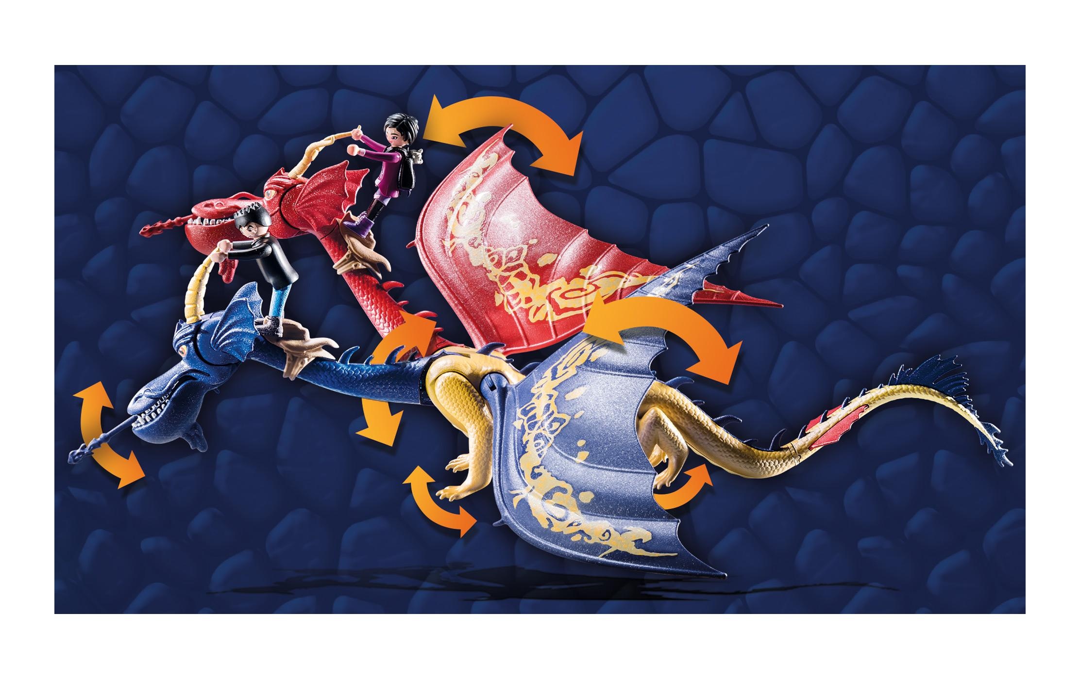 Playmobil® Spielbausteine »Dragons The Nine Realms – Wu & Wei mit Jun 71080«, (40 St.)