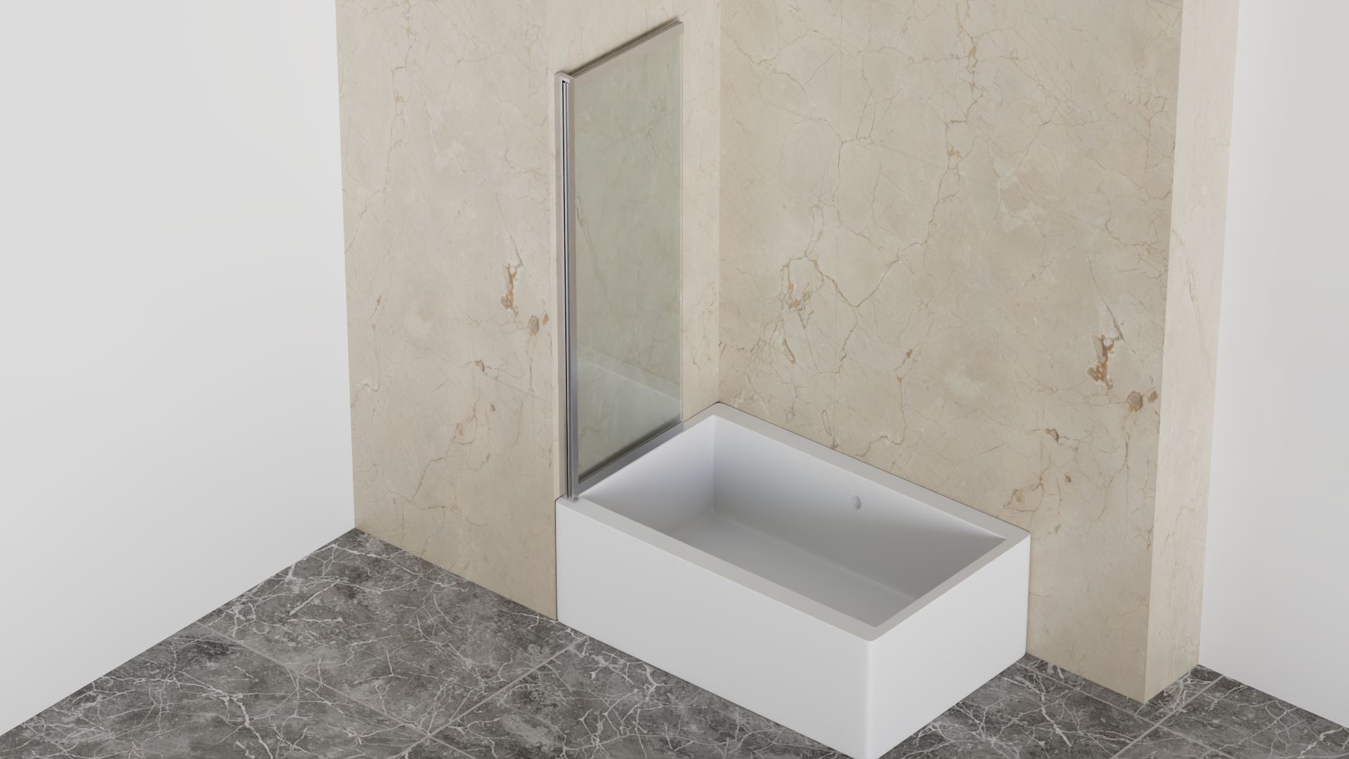 welltime Badewannenaufsatz »Slider« 2 Stk. tlg. Duschwand zum Zusammenschieben UND an die Wand klappen!