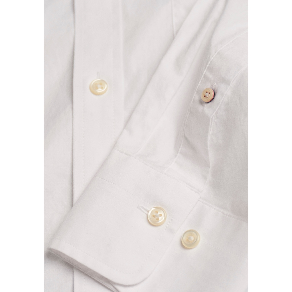 Gant Businesshemd »Regular Fit Broadcloth Uni glatte Textur«, mit Brusttasche