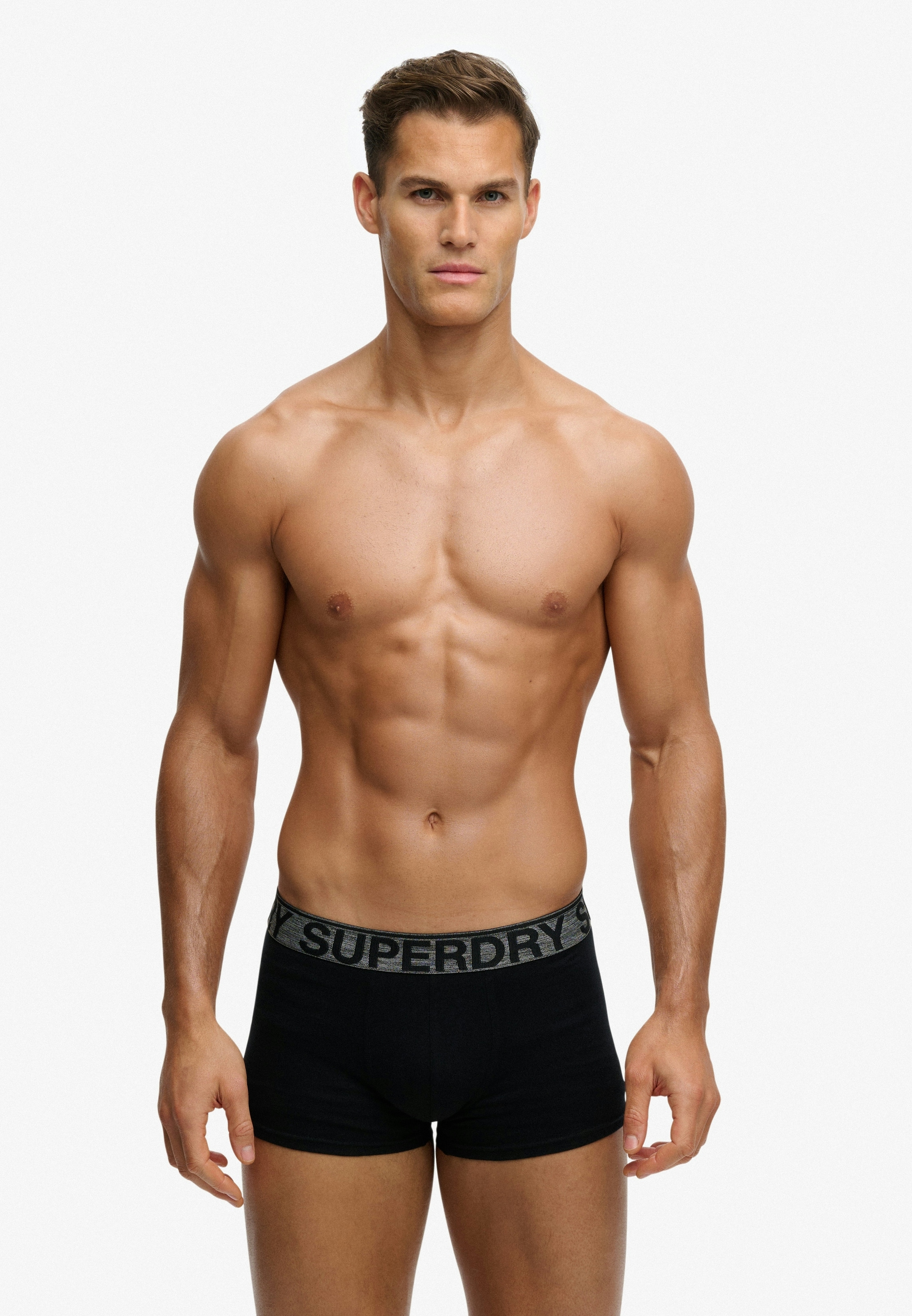 Superdry Boxers »TRUNK TRIPLE PACK« Paquet, 3 cuis en mélange de coton, coupe ajustée