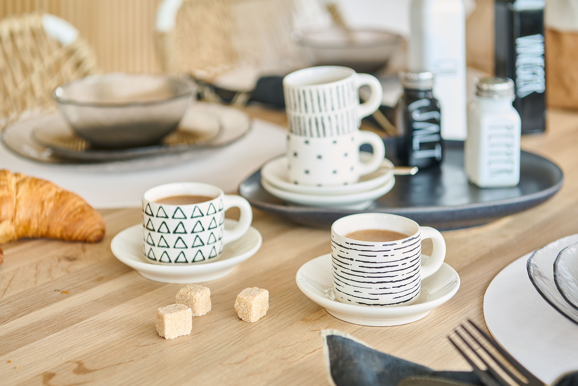 Zeller Present Espressotasse 8-teilig (4 Tassen/4 Untertassen)