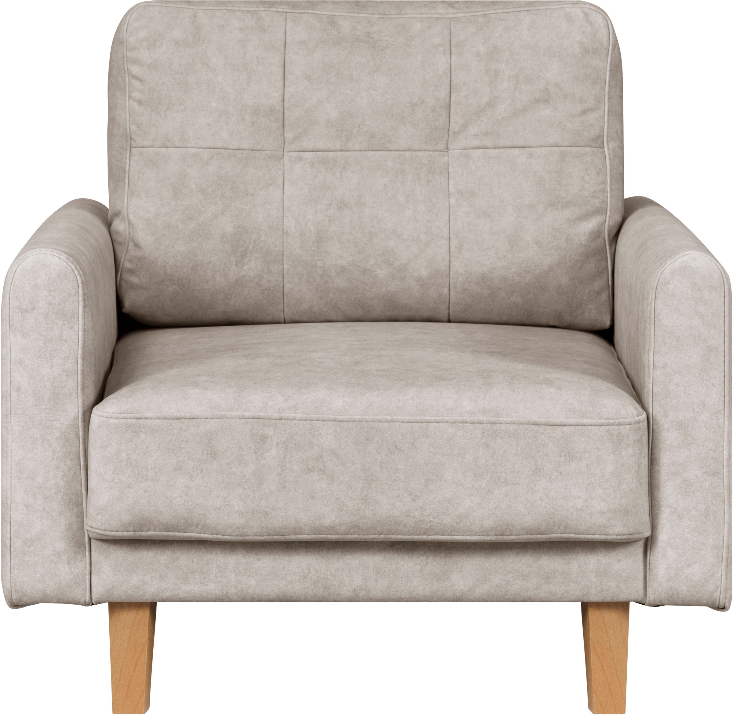 Home affaire Sessel »TRIPLO Relaxsessel mit Wellenunterfederung, Masse B/T/H: 95/100/89 cm«, Polstersessel mit Steppung im Rückenkissen, hohe Qualität