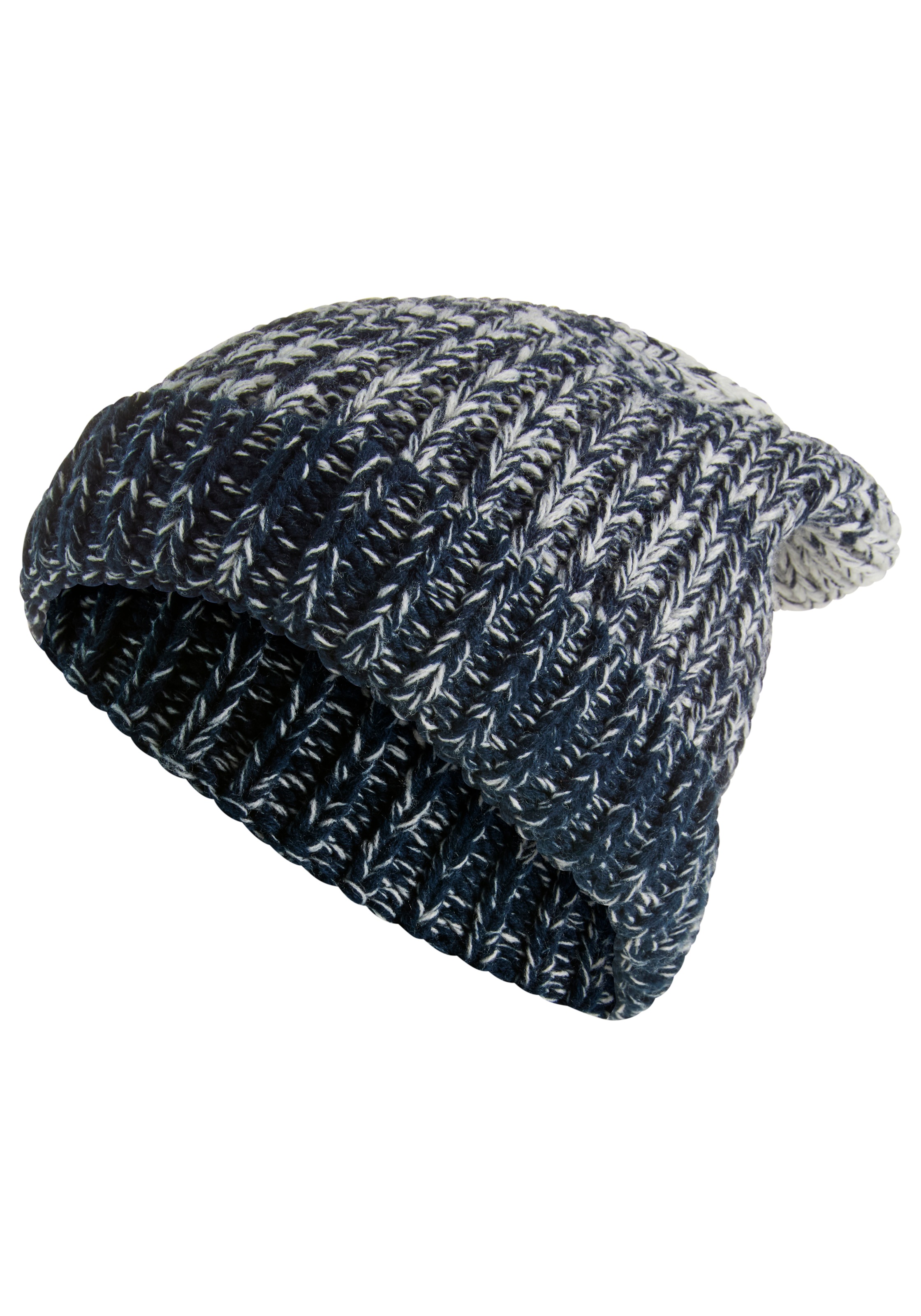 Man's World Strickmütze, in auffälliger Melange-Optik - NEW