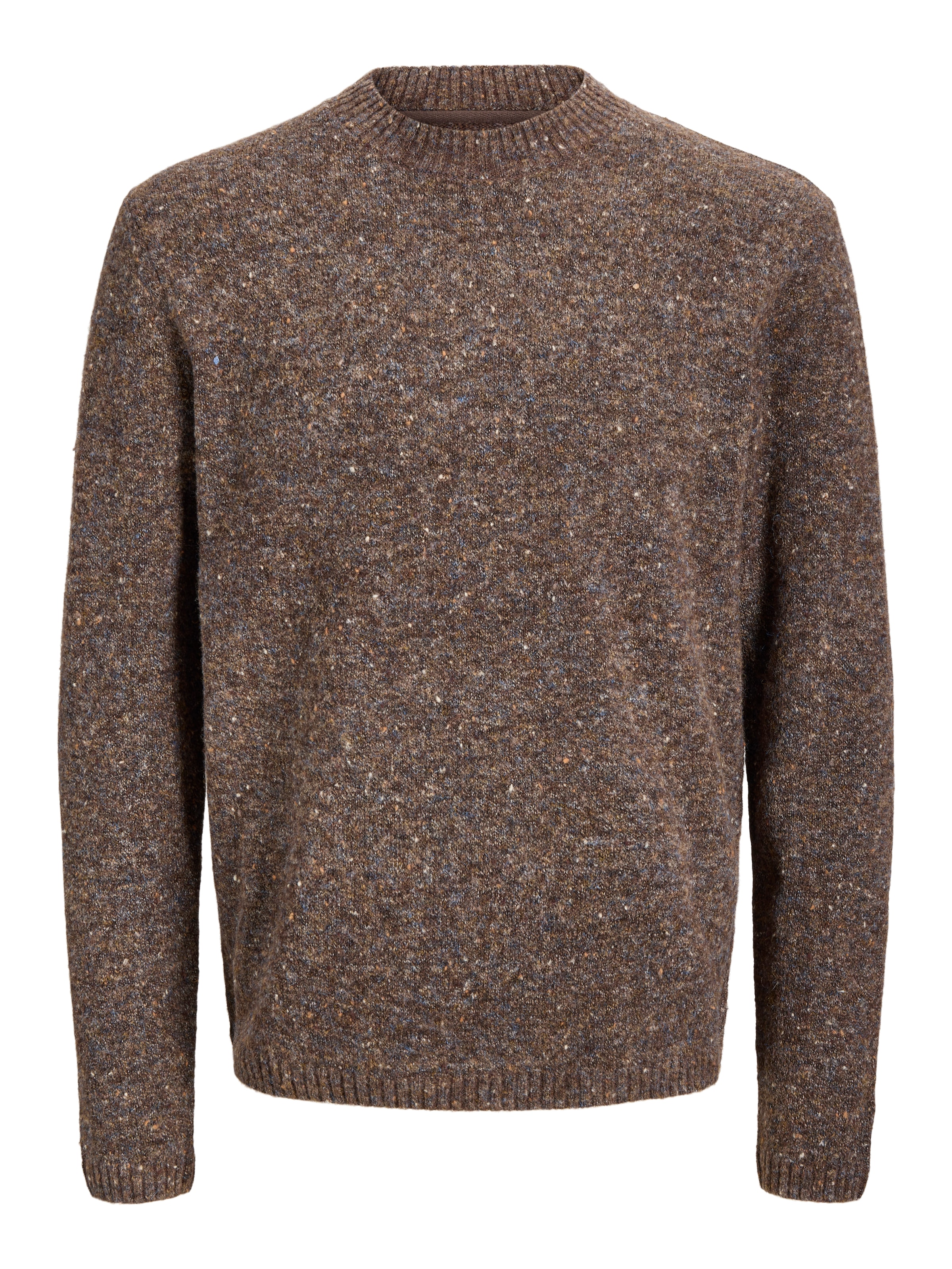 Jack & Jones Pull à col rond »JJENIEL KNIT CREW NECK SN« mélange coton, coupe régulière