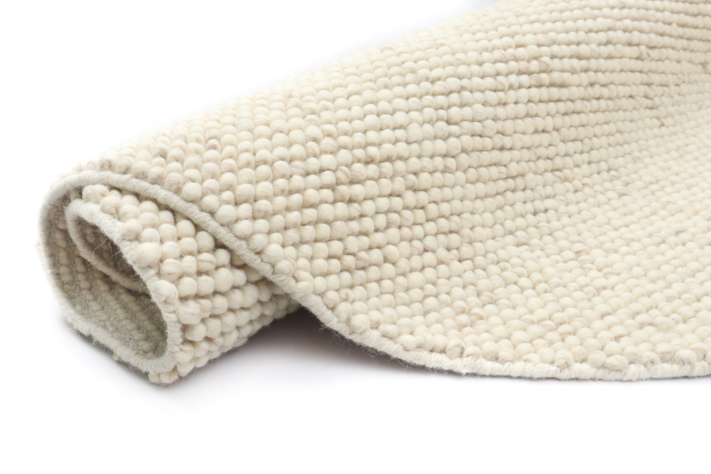LeGer Home by Lena Gercke Teppich »Ainhoa, handgewebt, Wolle«, rund, 12 mm Höhe, Teppich, Wohnzimmer, Schlafzimmer, Esszimmer