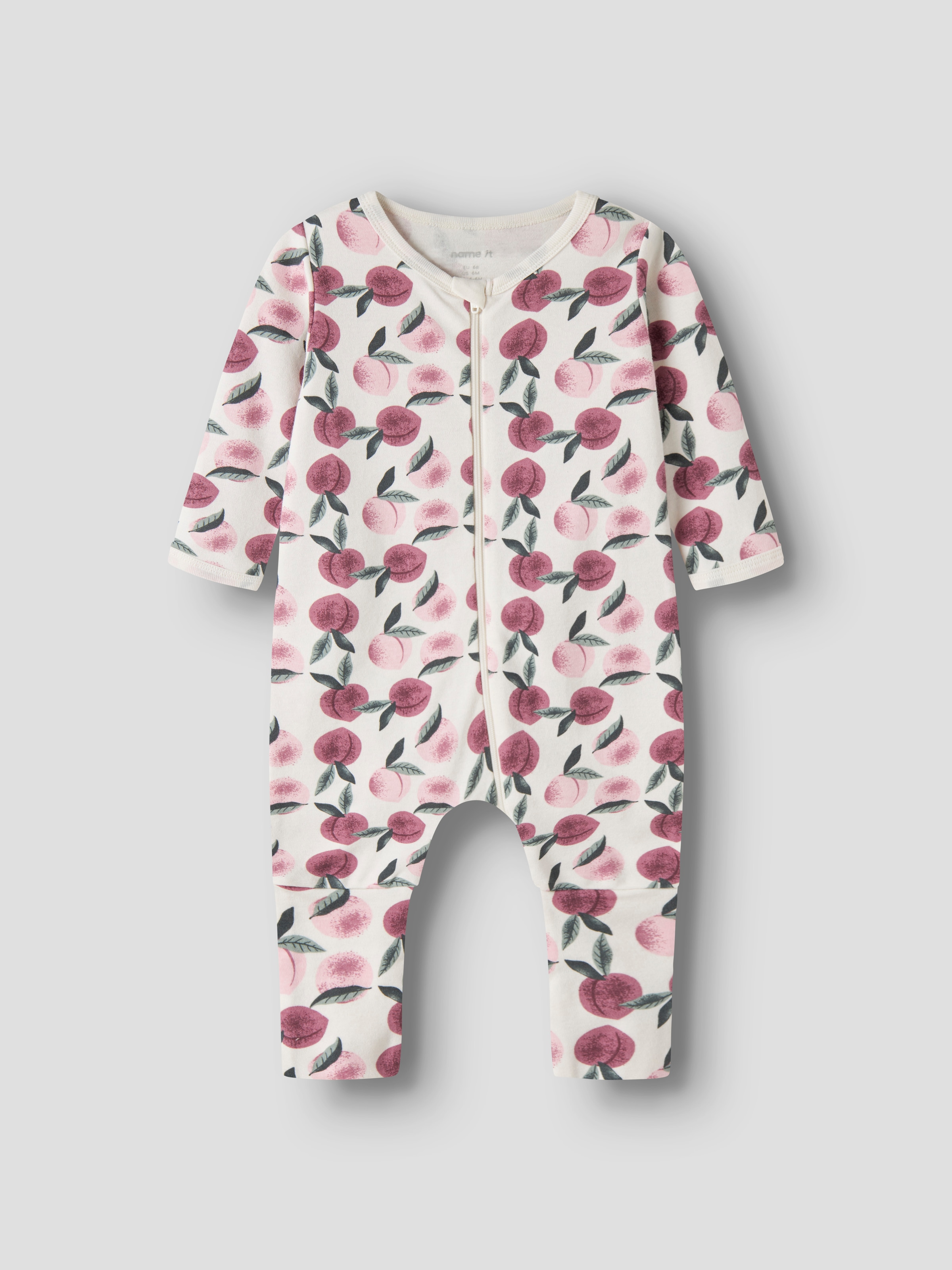 Name It Pyjama »NBFNIGHTSUIT 2P ZIP FF PEACHES NOOS« Paquet, 2 Coton