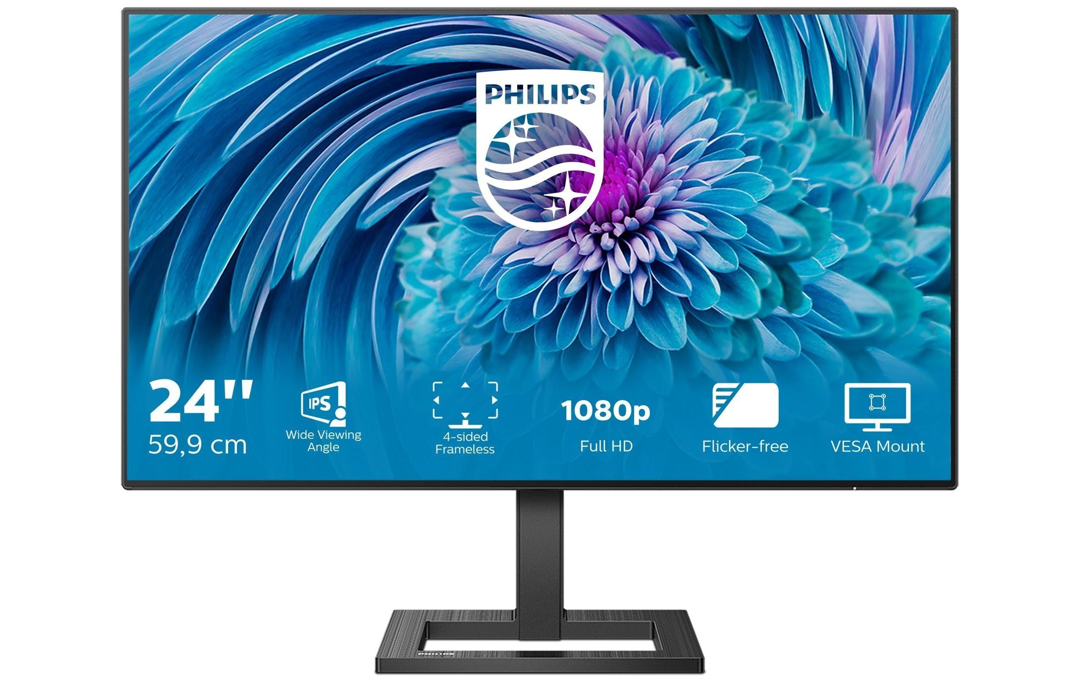 Philips Ergo Monitor »241E2FD/00«, 60,21 cm/23,8 Zoll, 1920 x 1080 px, Full HD, 75 Hz