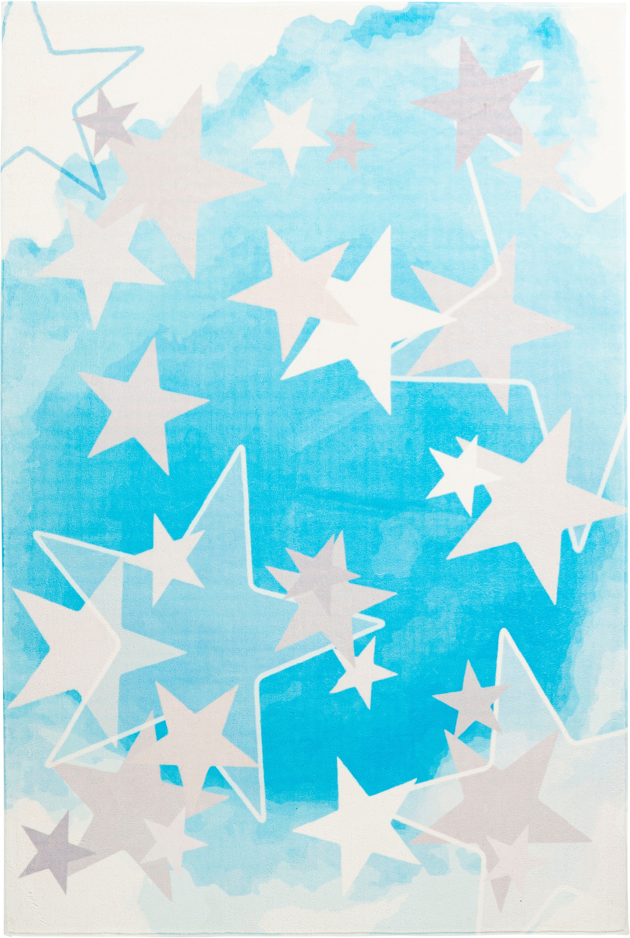 Obsession Kinderteppich »My Stars 410«, rechteckig, 10 mm Höhe, Kurzflor, Motiv Sterne, Kinderzimmer