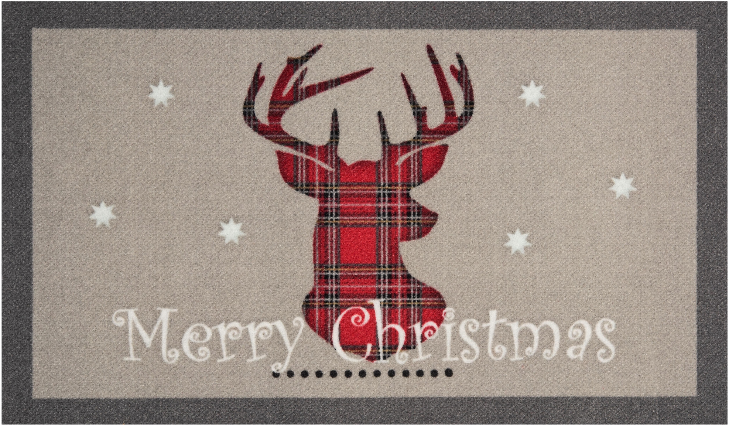 ♕ HANSE Home Fussmatte »Christmas Reindeer«, rechteckig, mit Spruch,  Schrift Design, Robust, Rutschfest, Weihnachten, Waschbar versandkostenfrei  auf