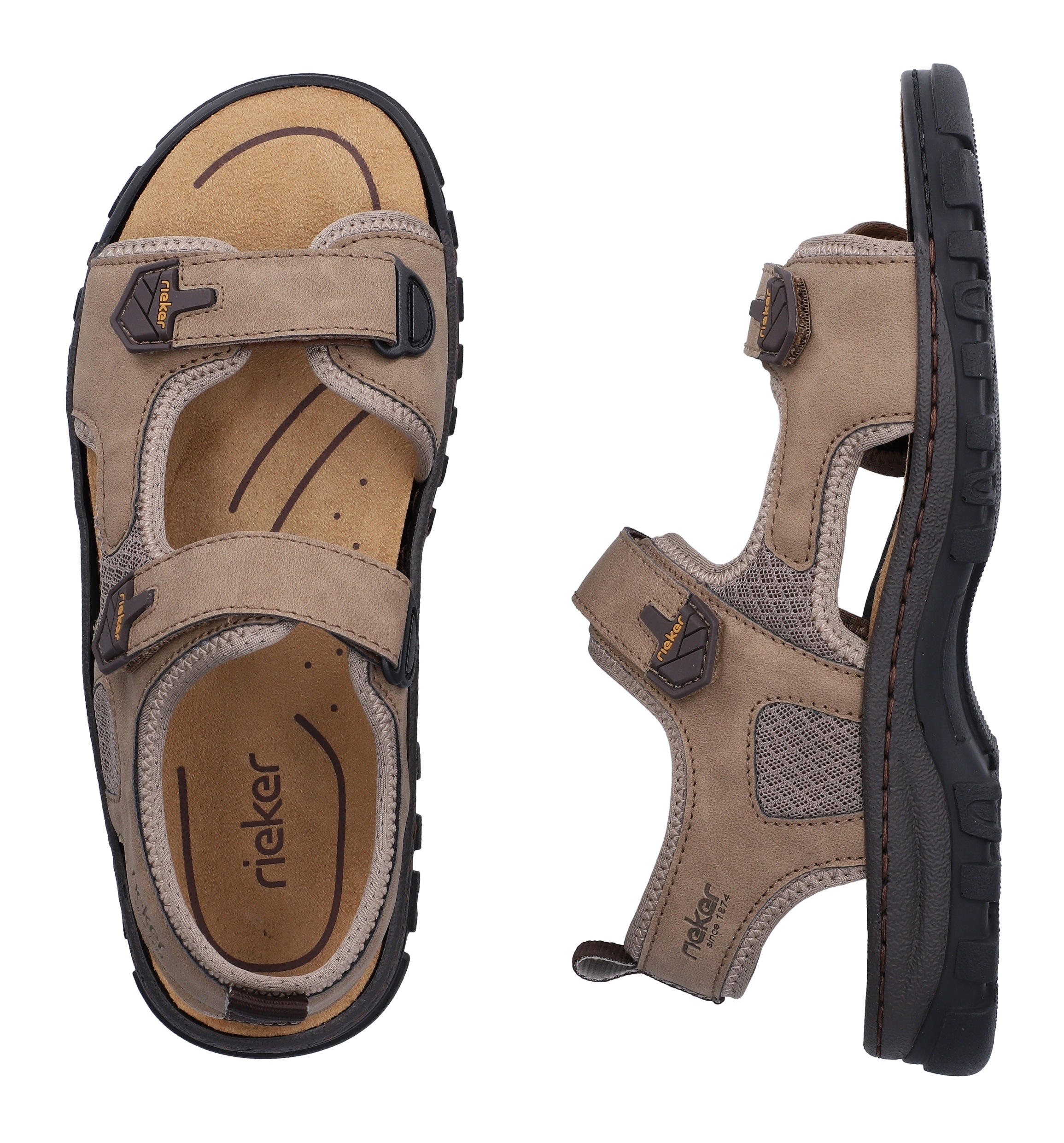 Rieker Sandale  sandale de trekking, sandale outdoor, chaussure d'été avec bride velcro