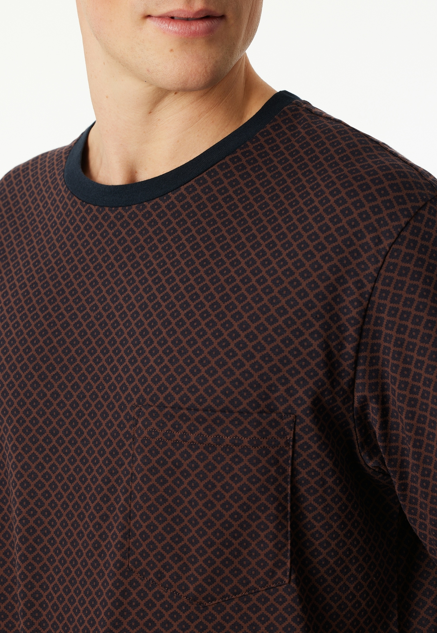 Schiesser Schlafanzug »Comfort Essentials« 2 Stk. tlg., mit angenehmen Bündchen