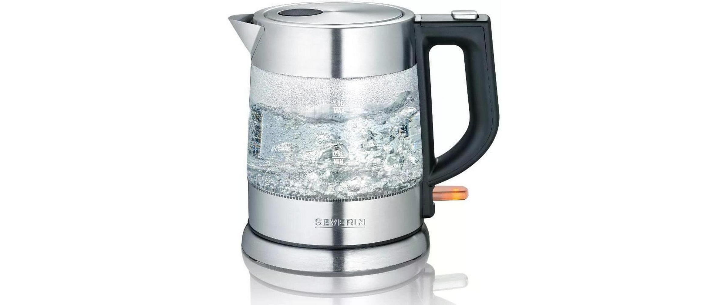 Image of Severin Wasserkocher "WK 3468 Silber" 1 l 2200 W