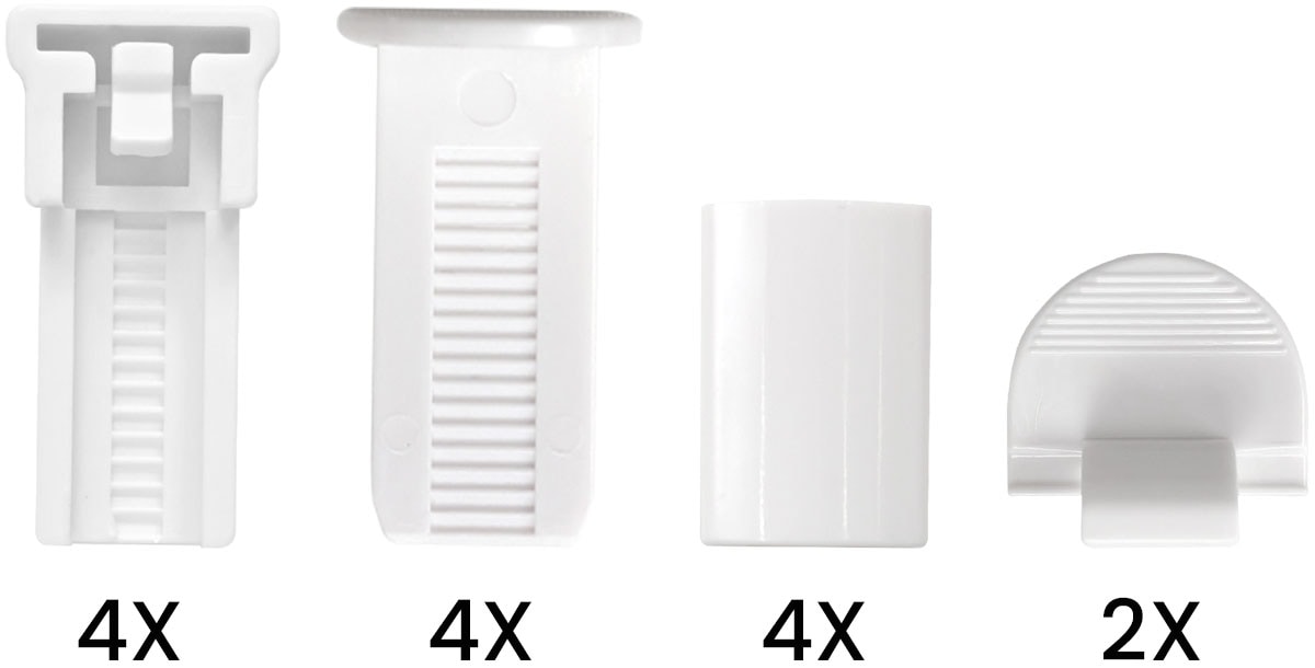 GOODproduct Plissé »LORRANA« Lichtschutz ohne Bohren verspannt Fixmass, moderner Lichtschutz, flexibel verspannt - NEUHEIT!